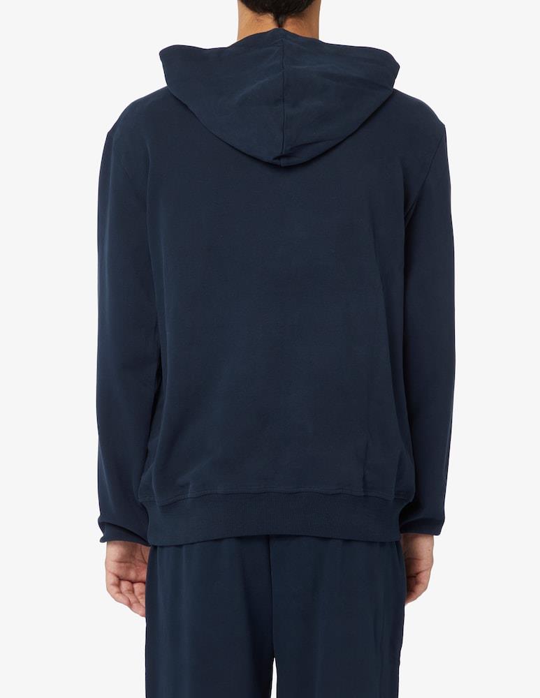 Emporio Armani Emporıo Armani Erkek Kapşonlu Yaka Regular Fit Pamuklu Uzun Kollu Lacivert Sweatshirt 112052 3F573-00135