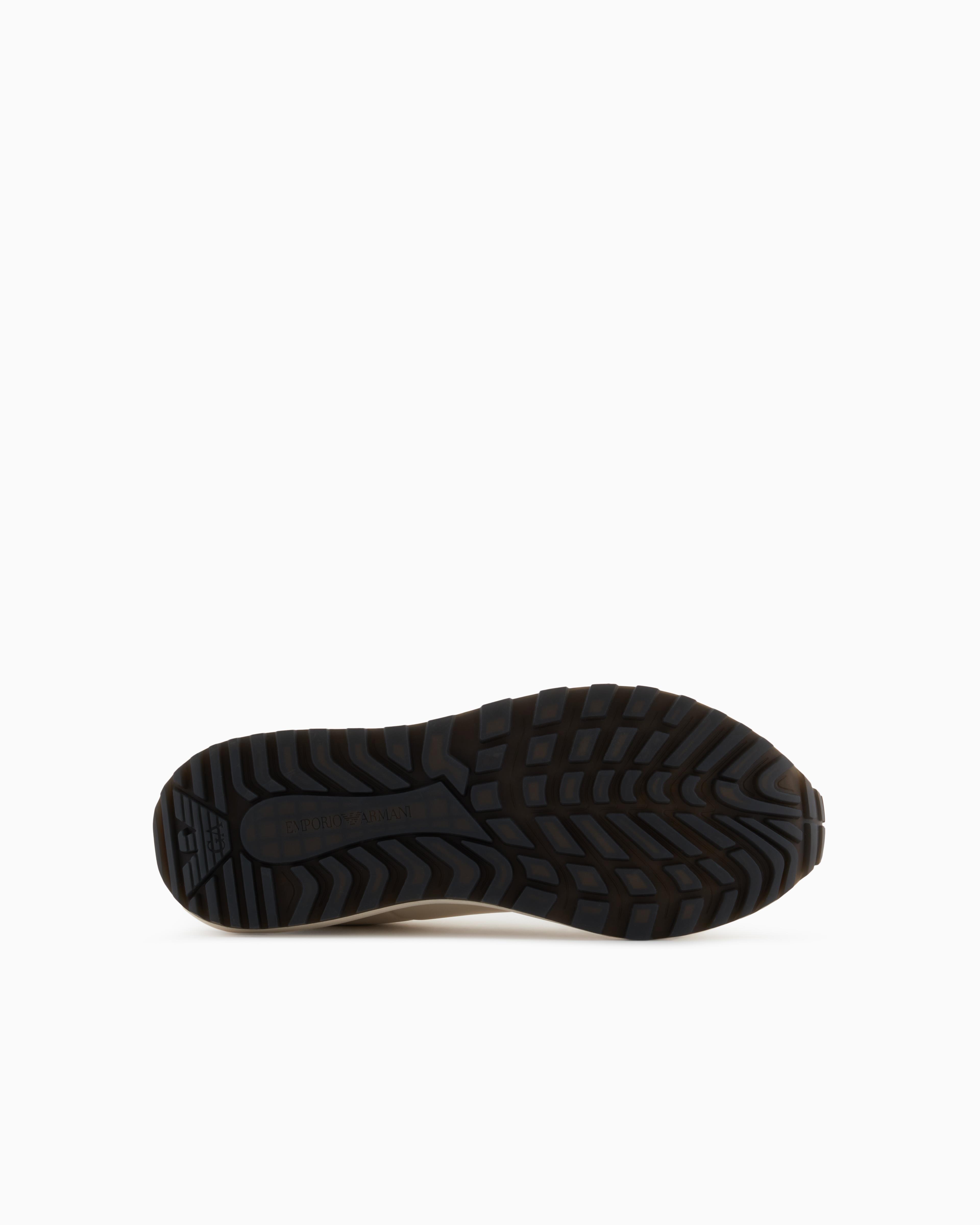 EMPORIO ARMANI Emporıo Armani Erkek Kaydırmaz Rahat Taban Deri Krem Sneaker X4X684 XR323-00894