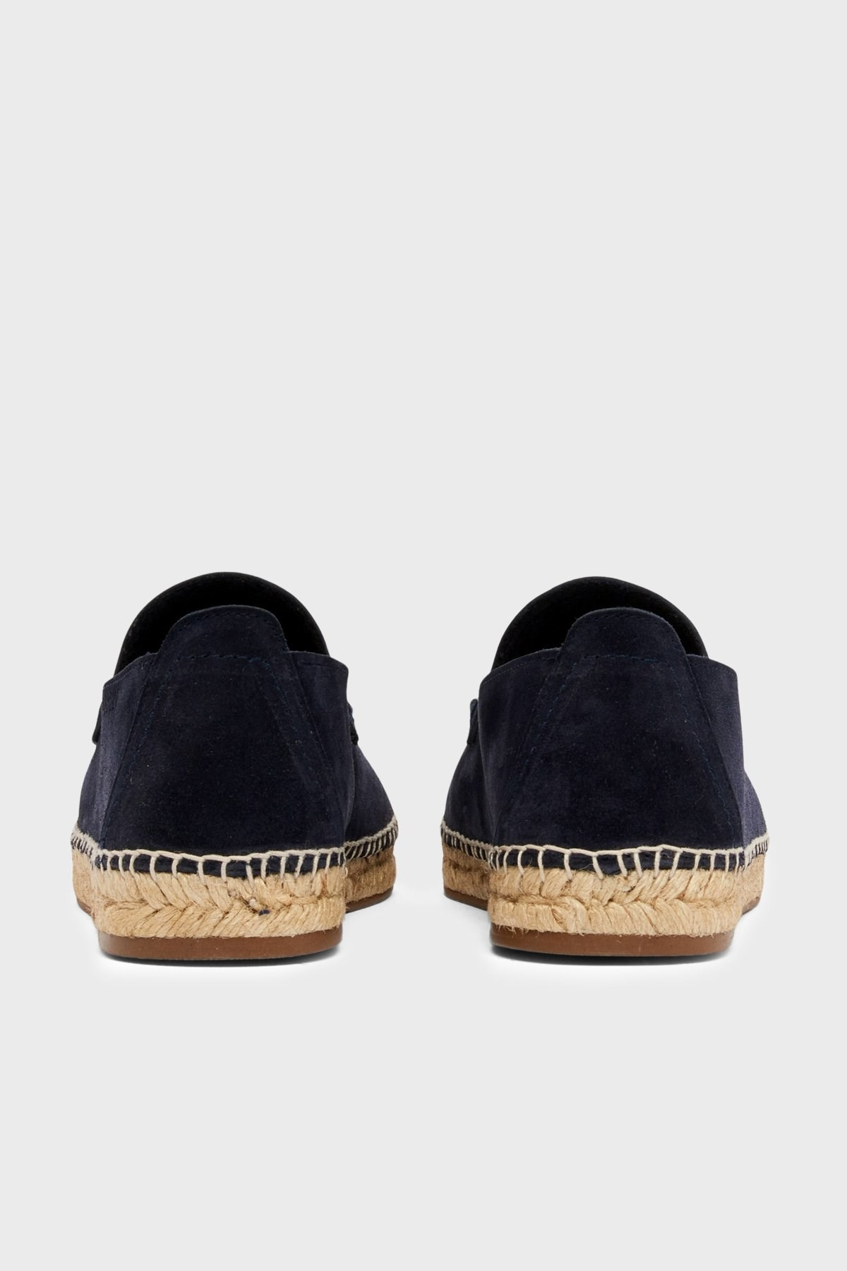 Emporio Armani Emporıo Armani Erkek Kadife Süet Lacivert Sandalet EM005854 AF23967-UB117