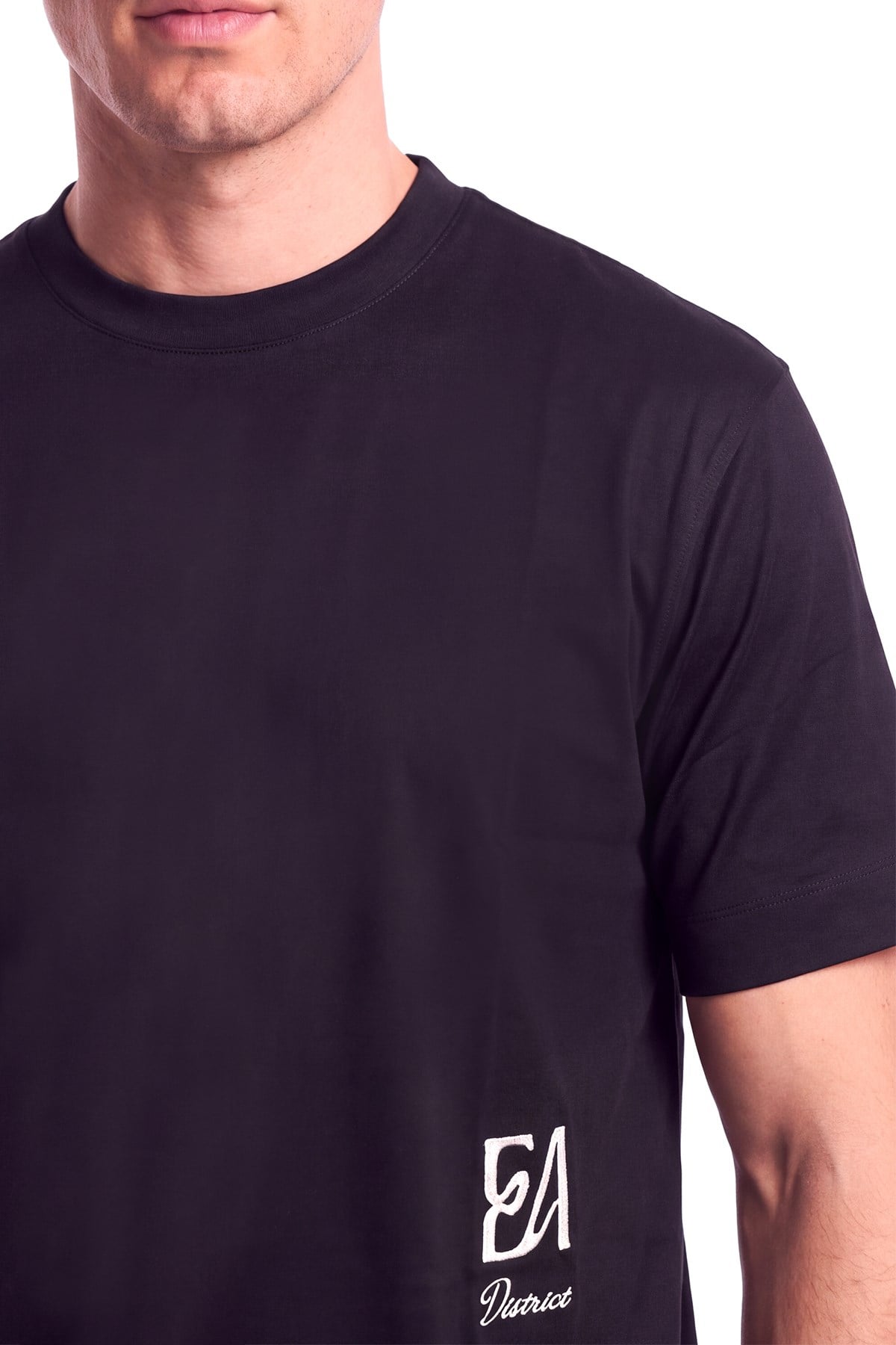Emporio Armani Emporıo Armani Erkek Kısa Kol Bisiklet Yaka Pamuklu Düz Model Siyah T-Shirt EM007329 AF10761-UC001