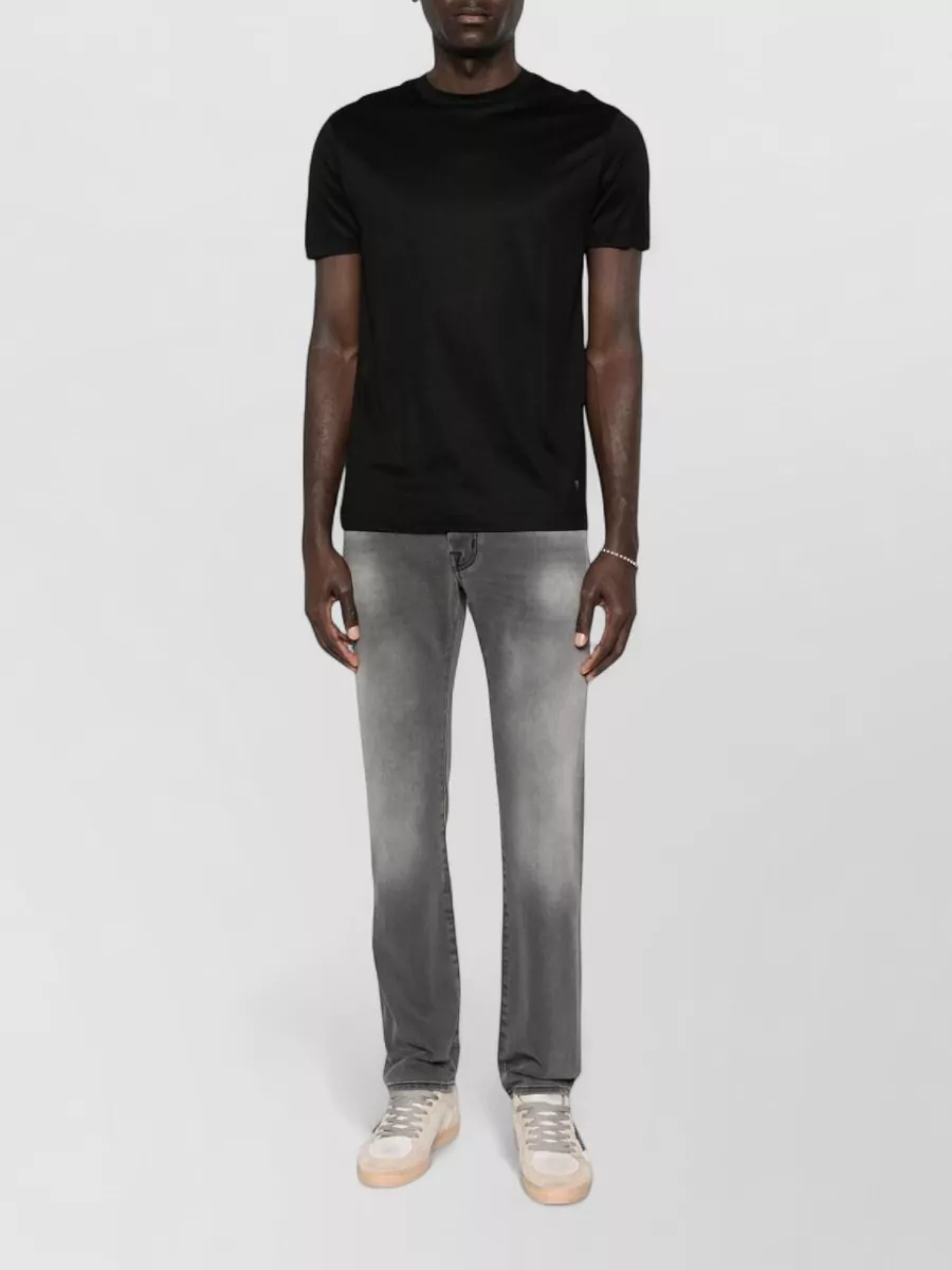 Emporio Armani Emporıo Armani Erkek Kısa Kol Bisiklet Yaka Rahat Kesim Siyah T-Shirt EM006691 AF10017-UC001