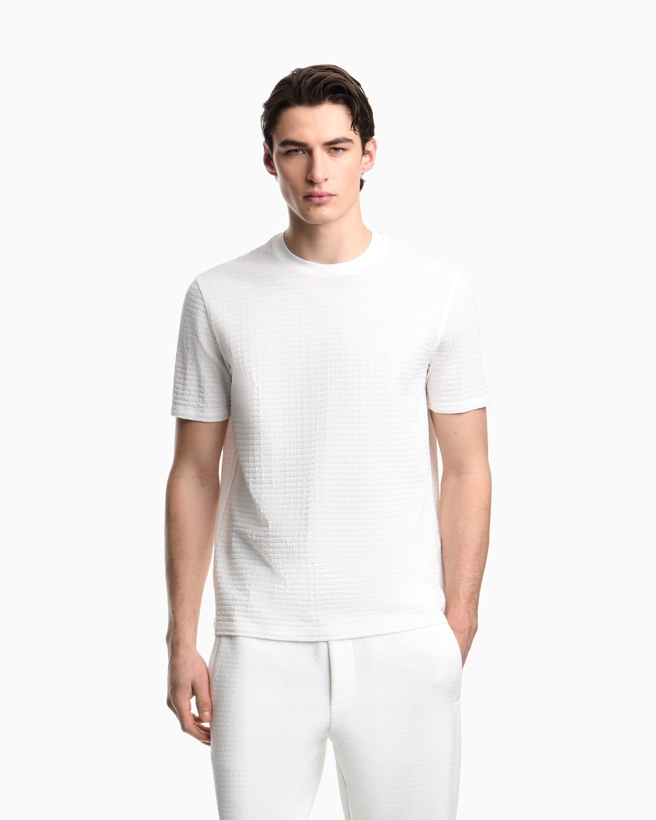Emporio Armani Emporıo Armani Erkek Kısa Kol Bisiklet Yaka Rahat Kesim Beyaz T-Shirt EM004594 AF10762-F0185