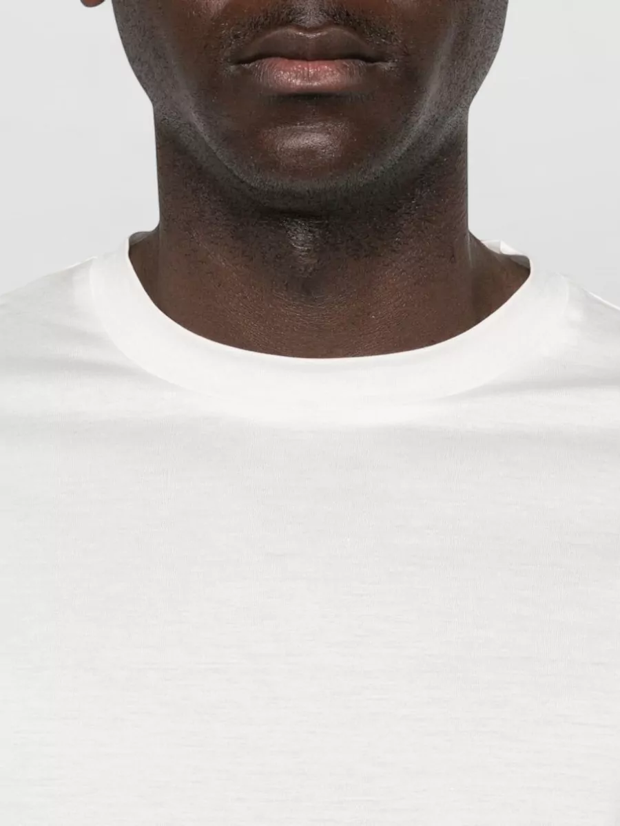 Emporio Armani Emporıo Armani Erkek Kısa Kol Bisiklet Yaka Rahat Kesim Beyaz T-Shirt EM006691 AF10017-U0003