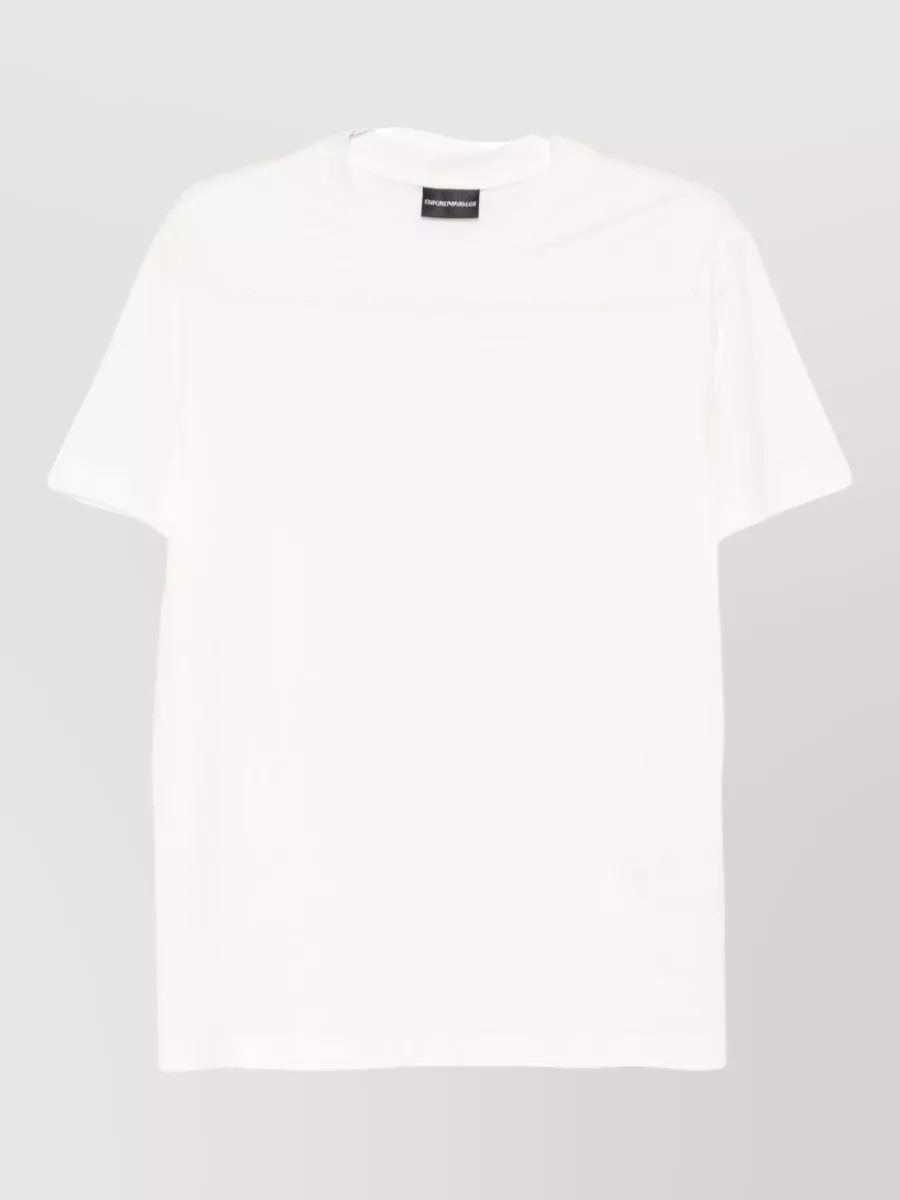 Emporio Armani Emporıo Armani Erkek Kısa Kol Bisiklet Yaka Rahat Kesim Beyaz T-Shirt EM006691 AF10017-U0003