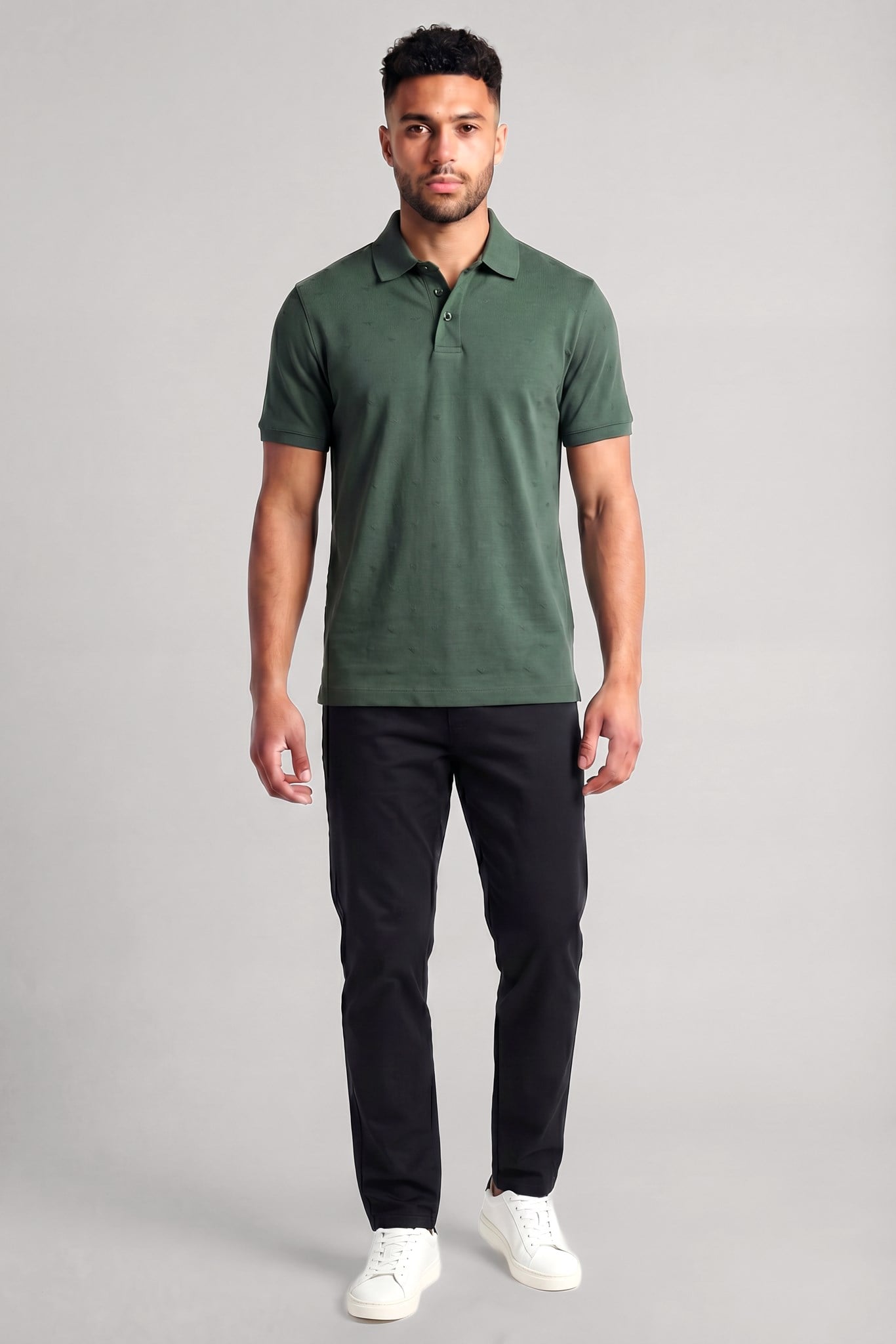 Emporio Armani Emporıo Armani Erkek Kısa Kol Pamuklu Regular Fit Yeşil Polo Yaka T-Shirt EM004912 AF10762-F7171