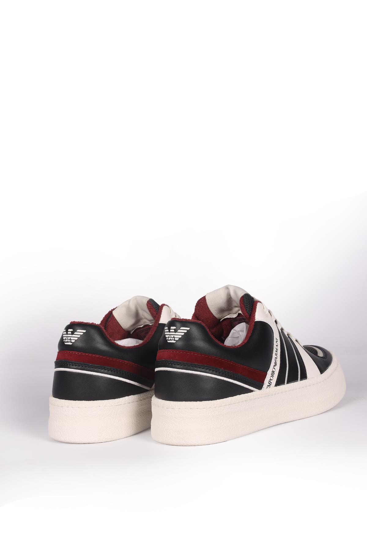 Emporio Armani Emporıo Armani Erkek Logolu Günlük Kullanım Bağcıklı Lacivert Sneaker X4X593 XN325-S178