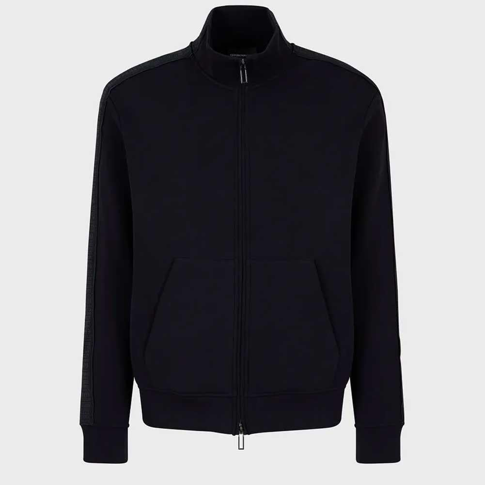 Emporio Armani Emporıo Armani Erkek Marka Logolu Uzun Kollu Rahat Lacivert Sweatshirt 6R1MF1 1JHSZ-0920