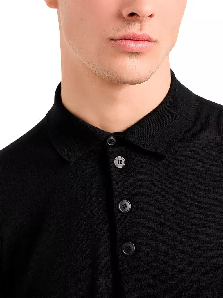 Emporio Armani Emporıo Armani Erkek Marka Logolu Uzun Kollu Slim Fit Siyah Kazak 8N1F43 1M67Z-0999