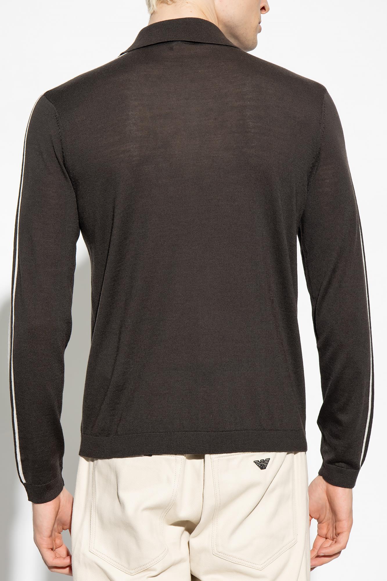 Emporio Armani Emporıo Armani Erkek Marka Logolu Uzun Kollu Rahat Kahverengi Kazak 6R1MU1 1MMHZ-05A6