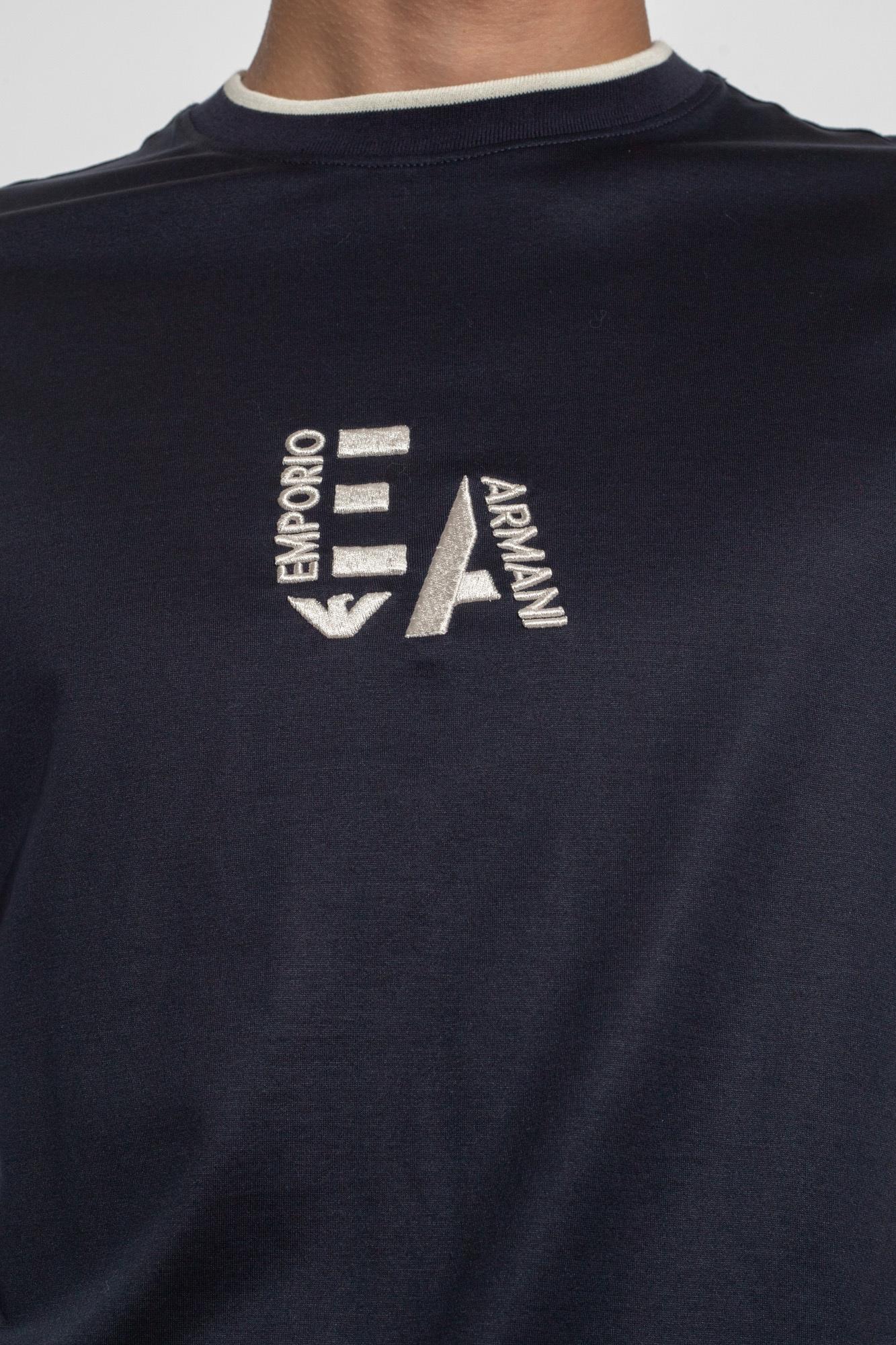 Emporio Armani Emporıo Armani Erkek Marka Logolu Pamuklu Yuvarlak Yaka Kısa Kol Antrasit T-Shirt 6R1T72 1JUVZ-09Q6