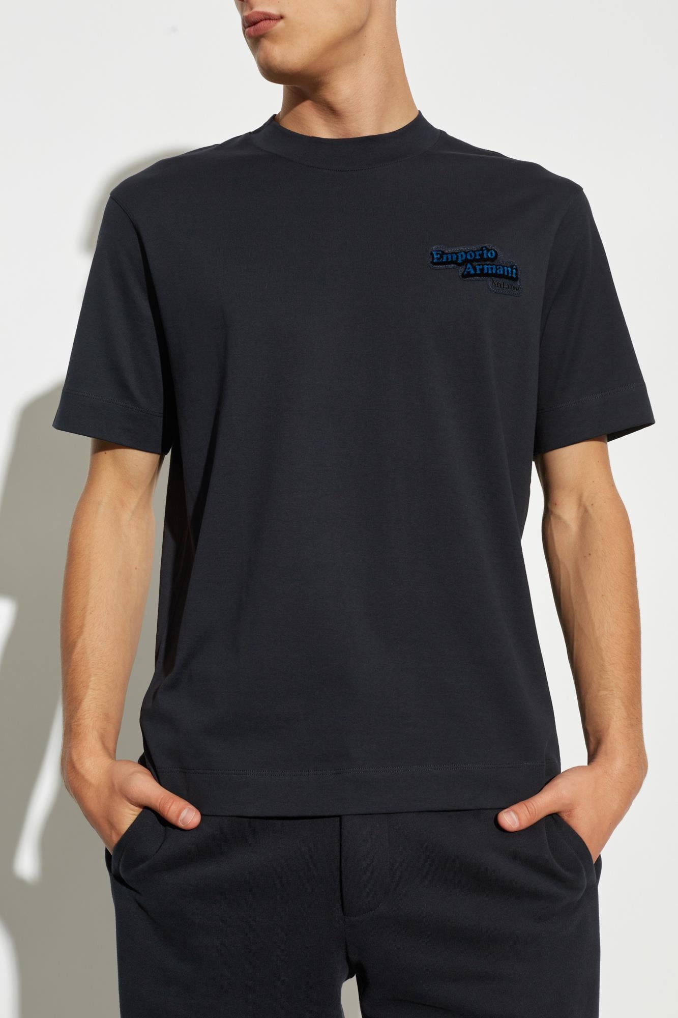 Emporio Armani Emporıo Armani Erkek Marka Logolu Organik Pamuklu Kısa Kollu 0984 T-Shirt 6D1TD7 1JOCZ-0984