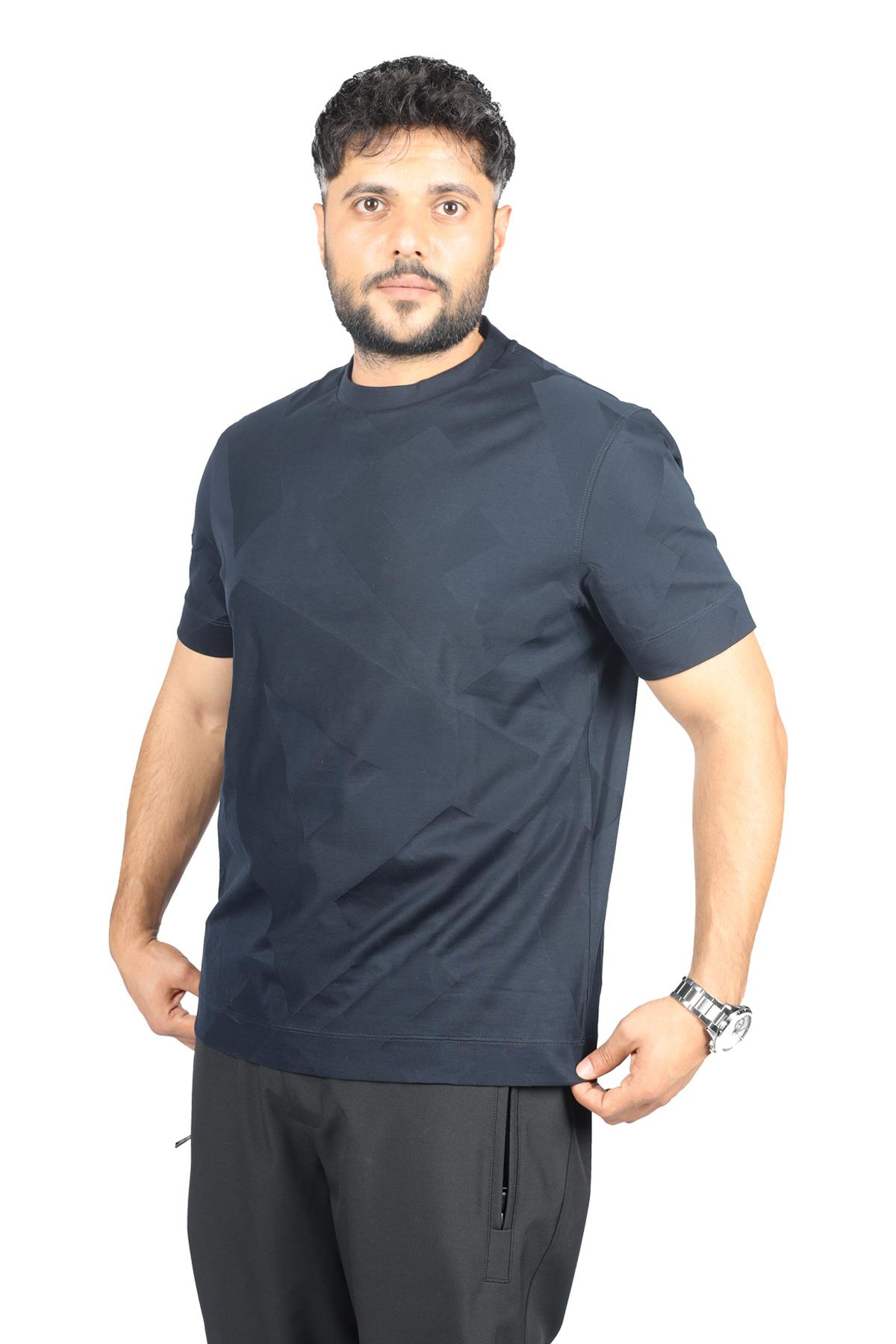 Emporio Armani Emporıo Armani Erkek Marka Logolu Kısa Kol Yuvarlak Yaka Antrasit T-Shirt 6R1TDM 1JGYZ-09L5