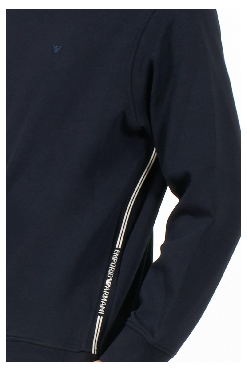 Emporio Armani Emporıo Armani Erkek Marka Logo Detaylı Bisiklet Yaka Regular Fit Lacivert Sweatshirt 6R1MF2 1JHSZ-09R3