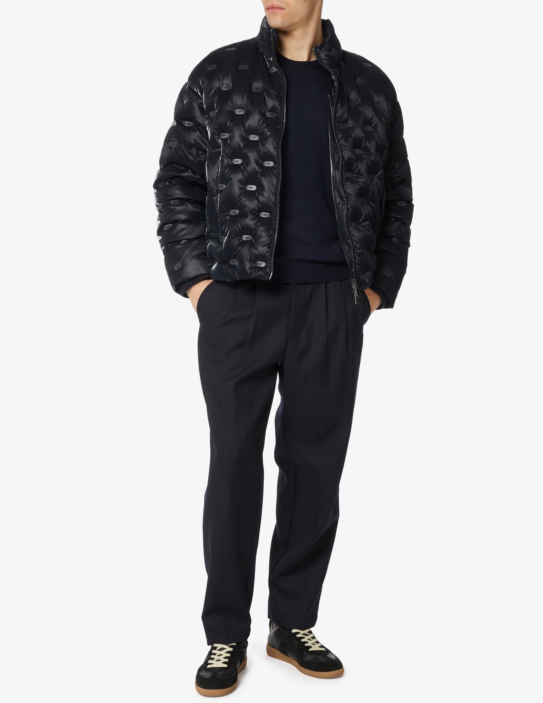 Emporio Armani Emporıo Armani Erkek Marka Logo Detaylı Şişme Dik Yaka Lacivert Mont 6R1B88 1NDGZ-0920