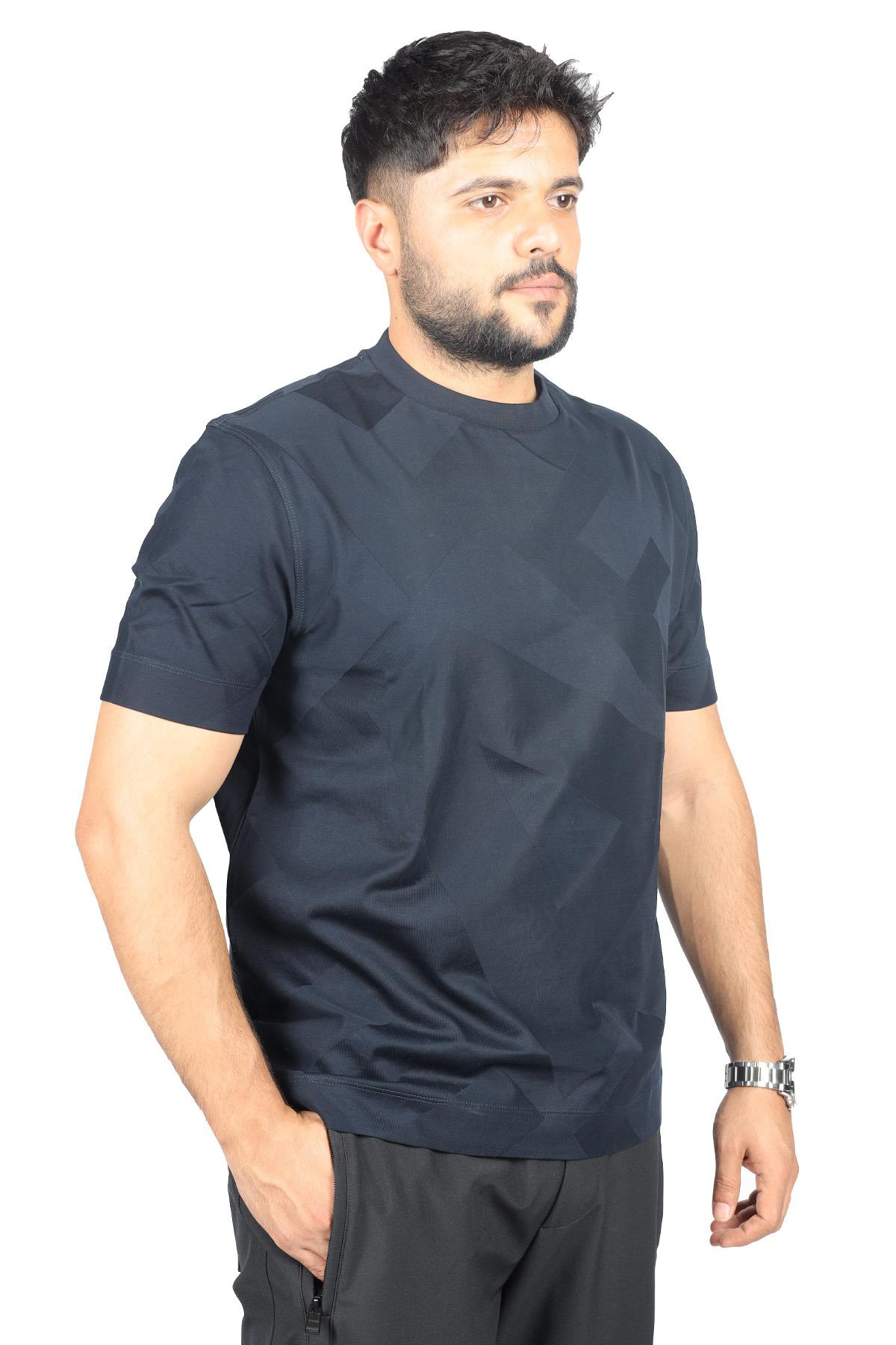 Emporio Armani Emporıo Armani Erkek Marka Logolu Kısa Kol Yuvarlak Yaka Antrasit T-Shirt 6R1TDM 1JGYZ-09L5