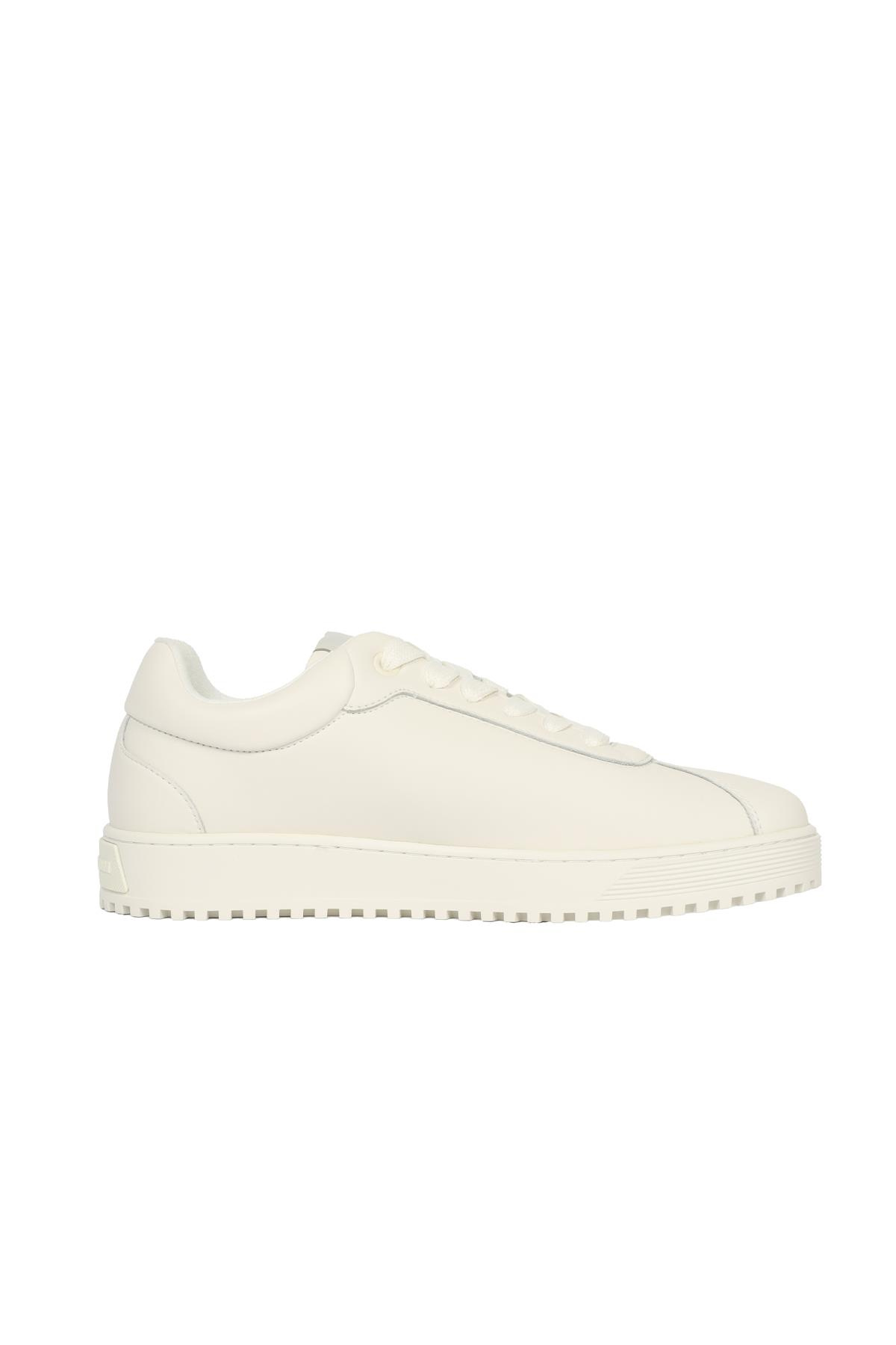 Emporio Armani Emporıo Armani Erkek Marka Logolu Düz Taban Kaydırmaz Günlük Kullanım Beyaz Sneaker X4X643 XN952-00894