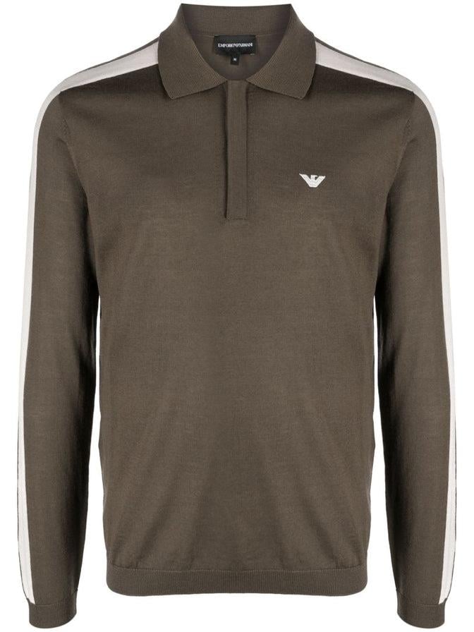 Emporio Armani Emporıo Armani Erkek Marka Logolu Uzun Kollu Rahat Yeşil Kazak 6R1MU1 1MMHZ-0440