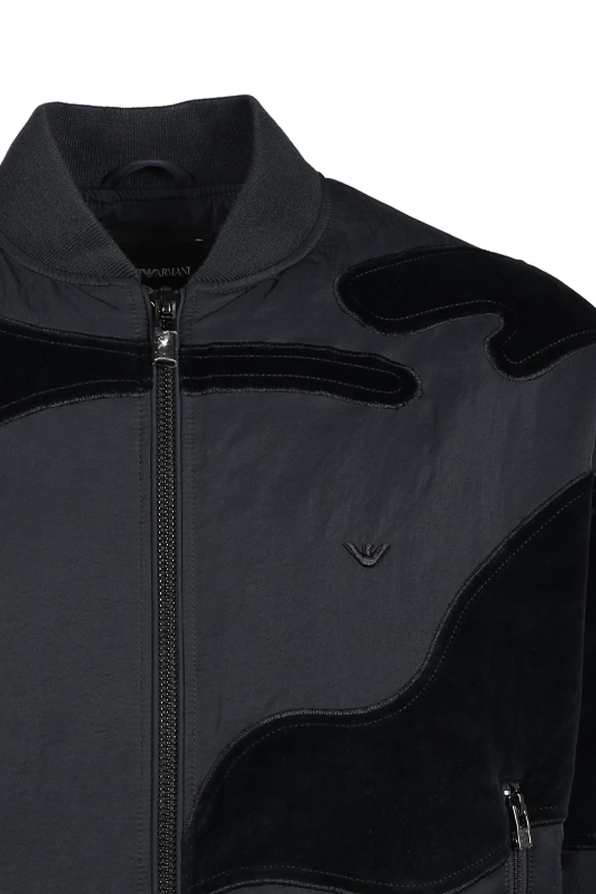 Emporio Armani Emporıo Armani Erkek Marka Logo Detaylı Fermuarlı Çok Cepli Lacivert Mont 6R1B99 1NIMZ-0920