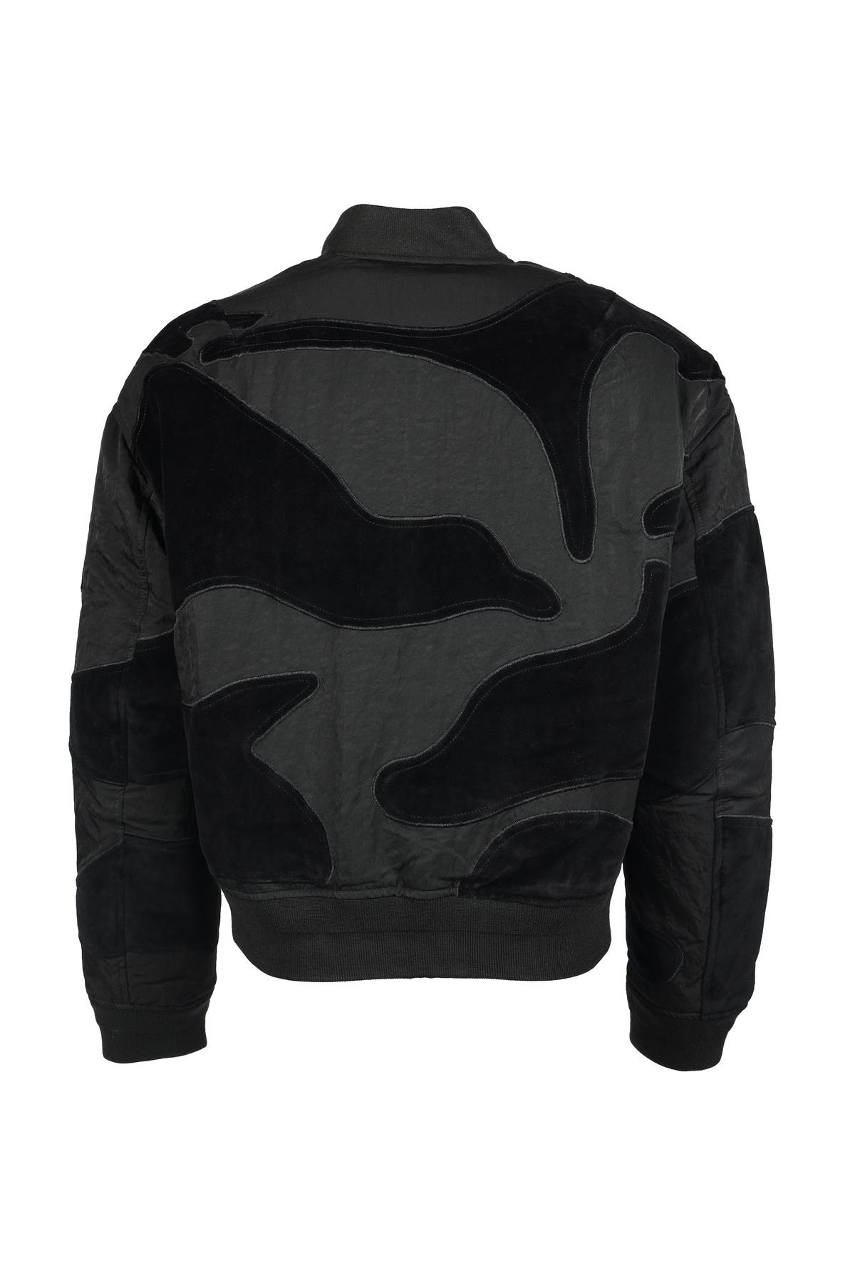Emporio Armani Emporıo Armani Erkek Marka Logo Detaylı Fermuarlı Çok Cepli Siyah Mont 6R1B99 1NIMZ-0999