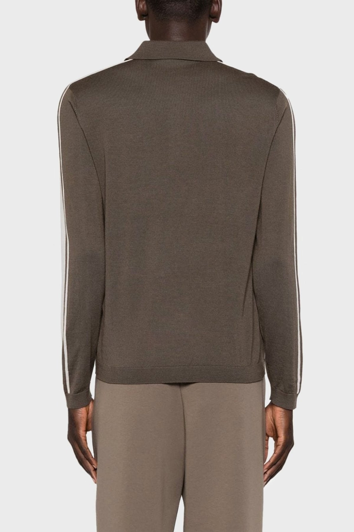Emporio Armani Emporıo Armani Erkek Marka Logolu Uzun Kollu Rahat Kahverengi Kazak 6R1MU1 1MMHZ-0440