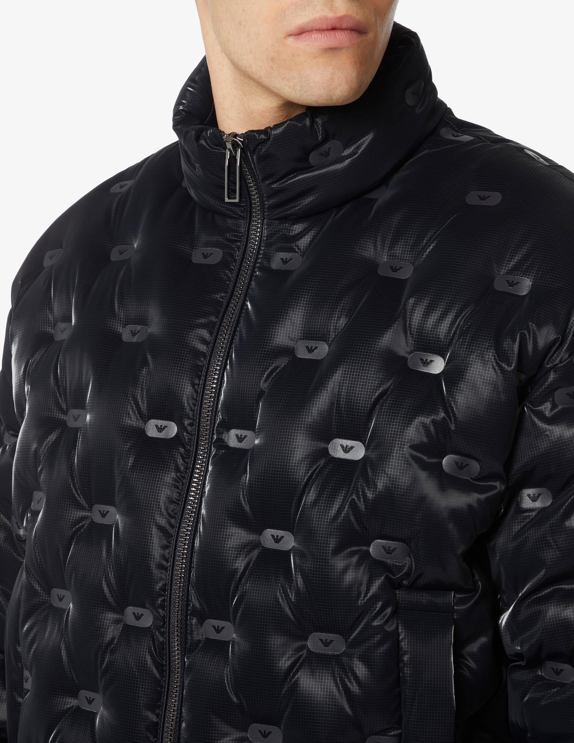 Emporio Armani Emporıo Armani Erkek Marka Logo Detaylı Şişme Dik Yaka Lacivert Mont 6R1B88 1NDGZ-0920