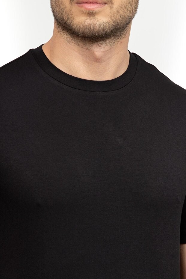 Emporio Armani Emporıo Armani Erkek Marka Logolu Rahat Lacivert T-Shirt 8N1T83 1J2VZ-0828