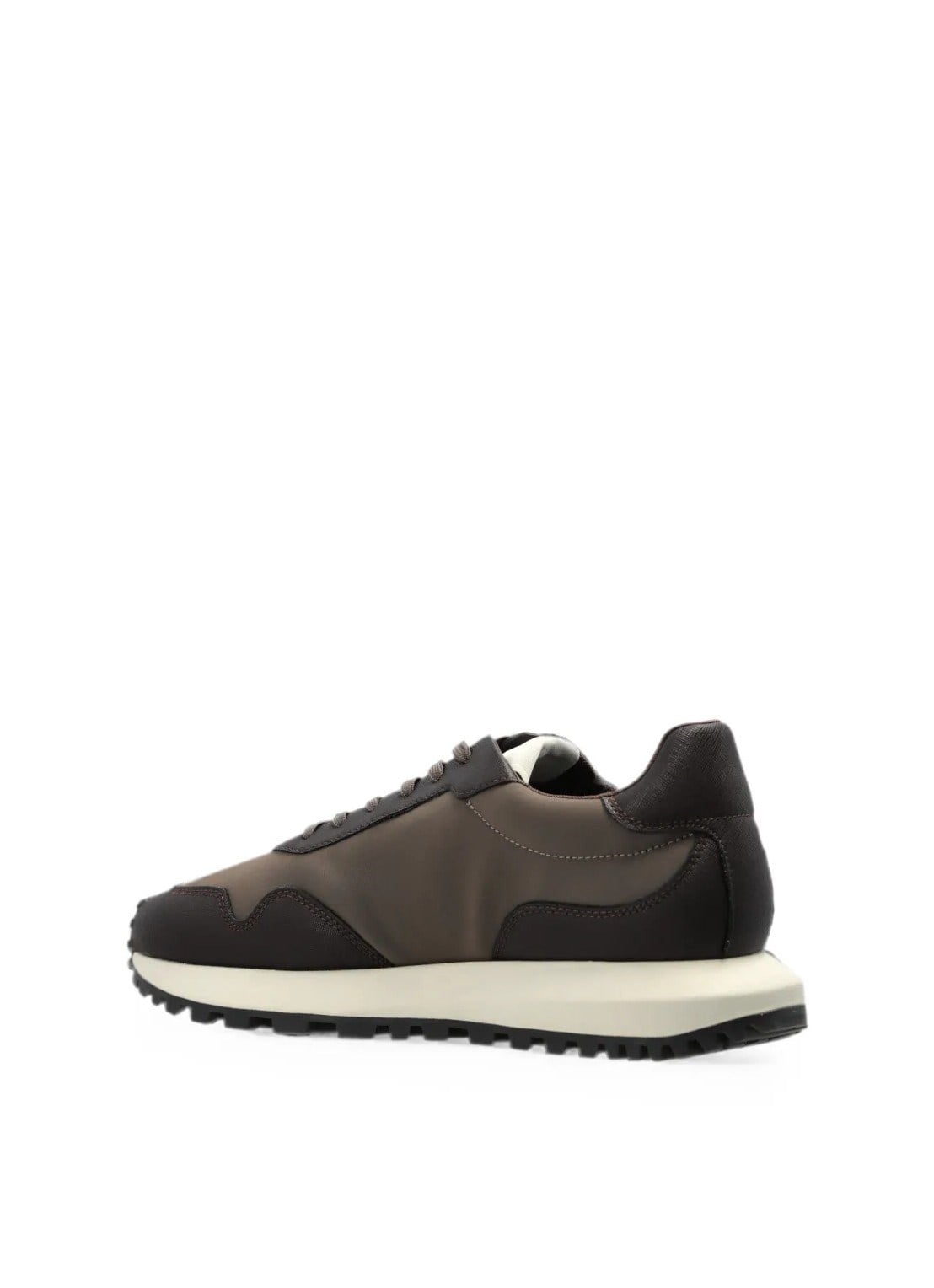 Emporio Armani Emporıo Armani Erkek Metalik Kartal Logolu Düşük Bilekli Nefes Alabilir Ön Yüzeyli Ortopedik Taban Kahverengi Sneaker EM003738 AF19532-M6492