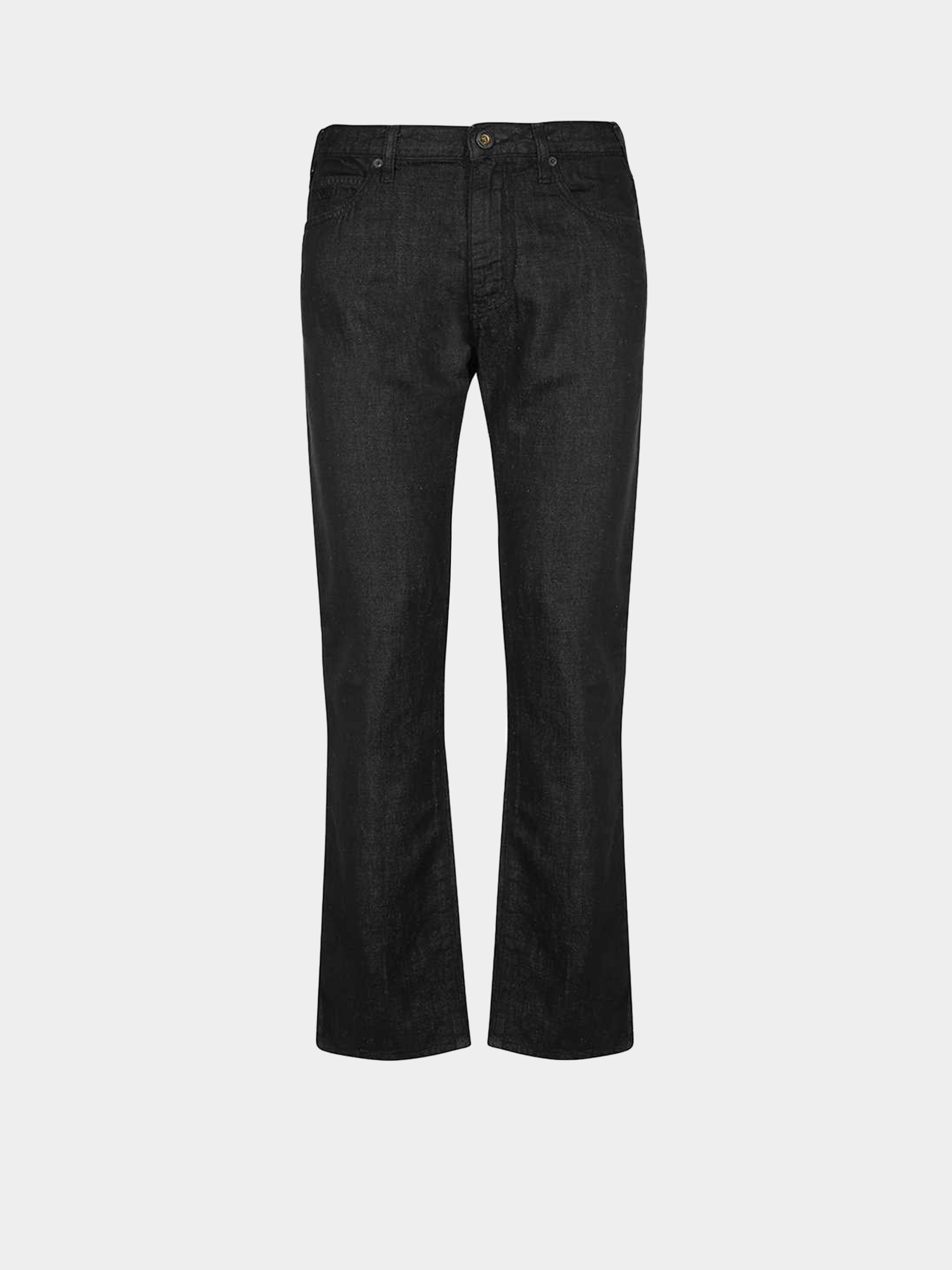 Emporio Armani Emporıo Armani Erkek Normal Belli Pamuklu Logo Desenli Mavi Jeans 3K1J45 1DV6Z-005