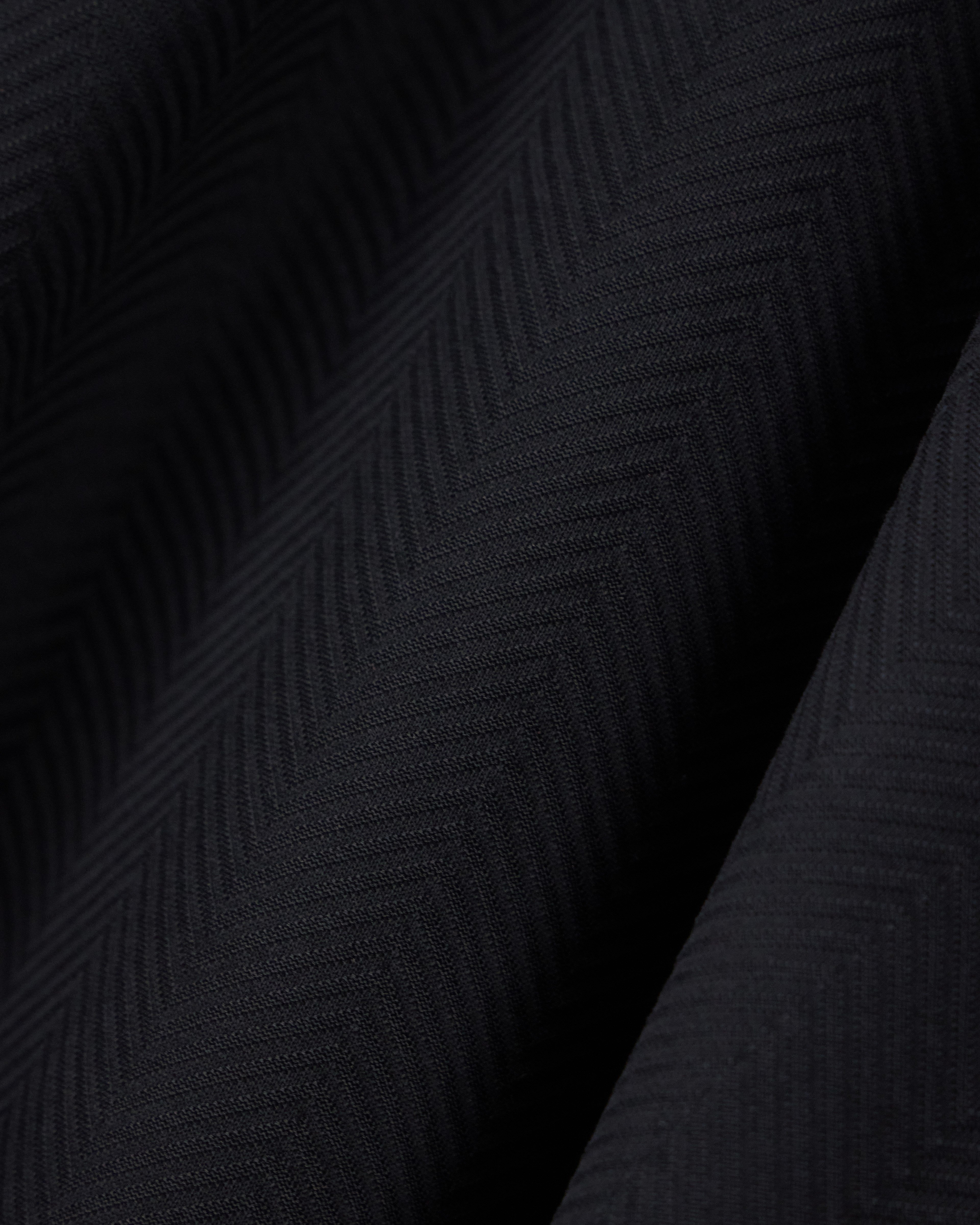 Emporio Armani Emporıo Armani Erkek Normal KEsim Pamuklu Jakarlı Jarse Kumaş Kısa Kollu Siyah Polo Yaka T-Shirt EM007039 AF10762-FC328