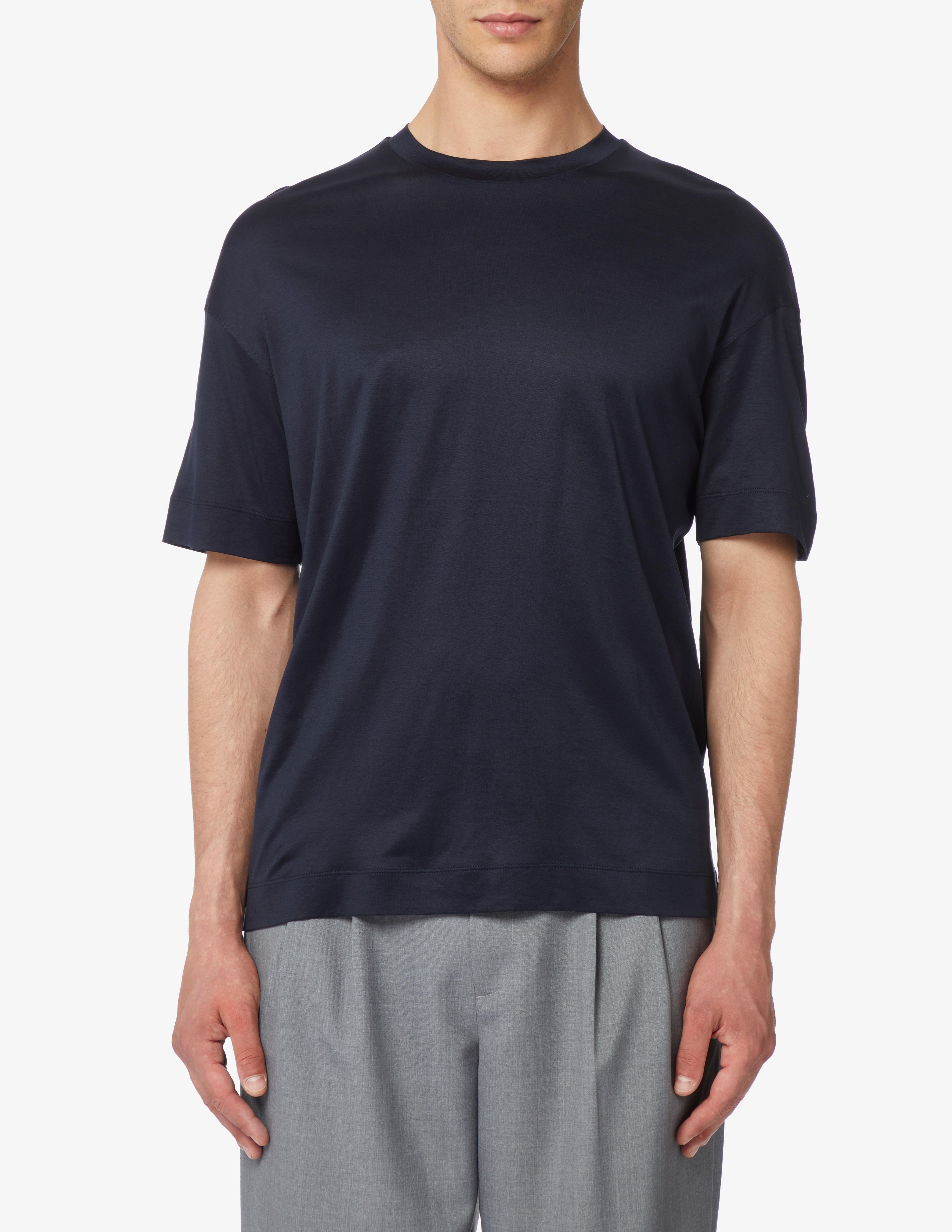 Emporio Armani Emporıo Armani Erkek Pamuklu Kısa Kollu Yuvarlak Yaka Lacivert T-Shirt 6R1TB3 1JUVZ-0920