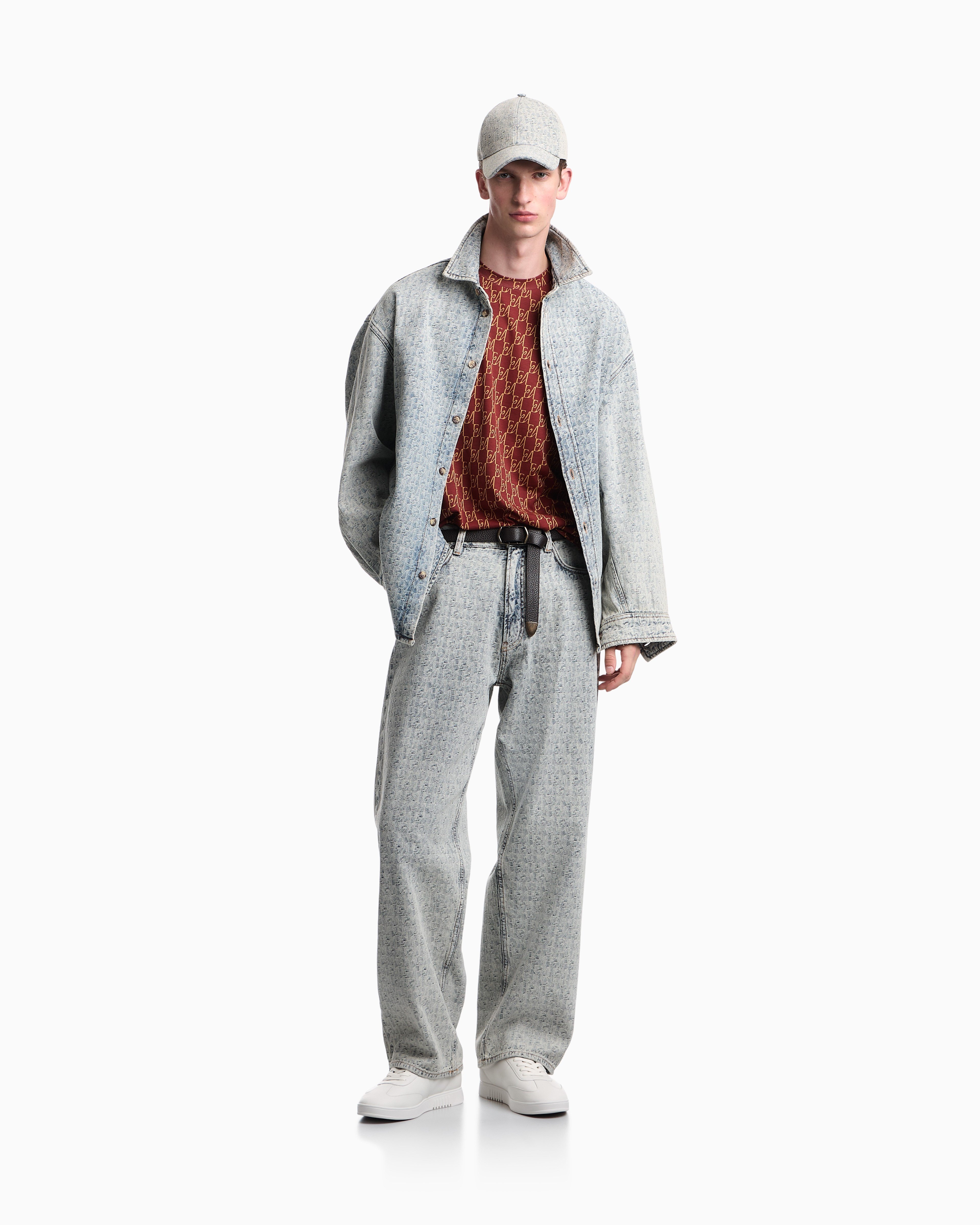 Emporio Armani Emporıo Armani Erkek Pamuklu Jarse Kumaş Normal Kesim Logo İmzalı Kısa Kollu Kırmızı T-Shirt EM006812 AF10017-F5094