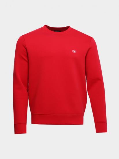 Emporio Armani Emporıo Armani Erkek Pamuklu Logo Detaylı Yuvarlak Yaka Kırmızı Sweatshirt 8N1MD1 1JHSZ-0357