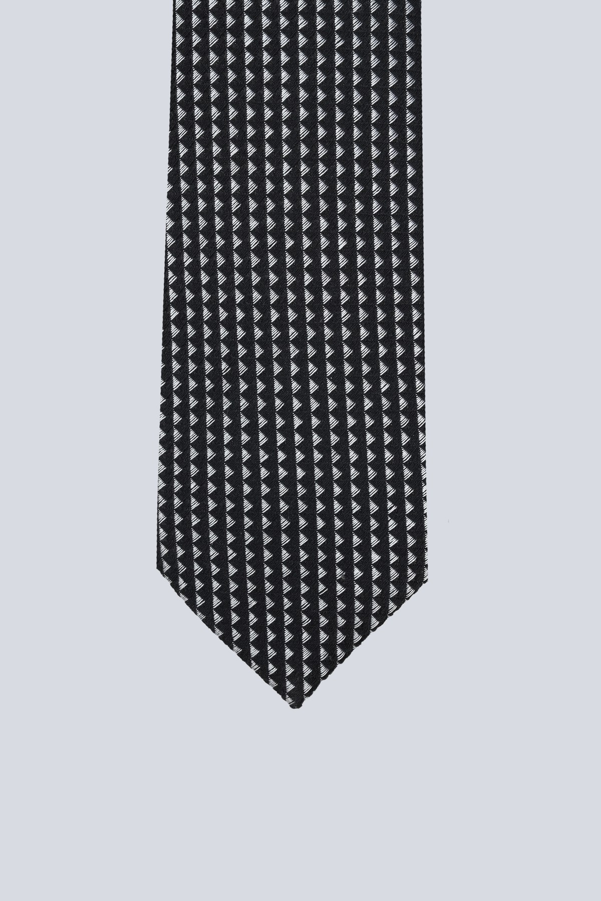 Emporio Armani Emporıo Armani Erkek Pamuklu Bisiklet Yaka Kısa Kollu Siyah Kravat EM001344 TE19696-FC099