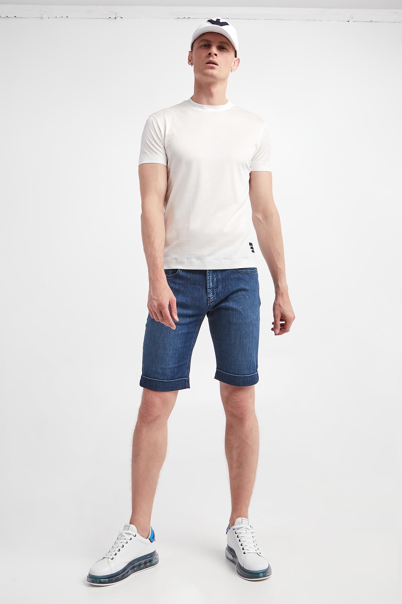 Emporio Armani Emporıo Armani Erkek Pamuklu Jersey Kumaş Marka Logolu Beyaz1 T-Shirt 3R1TBG 1JUVZ-01C4