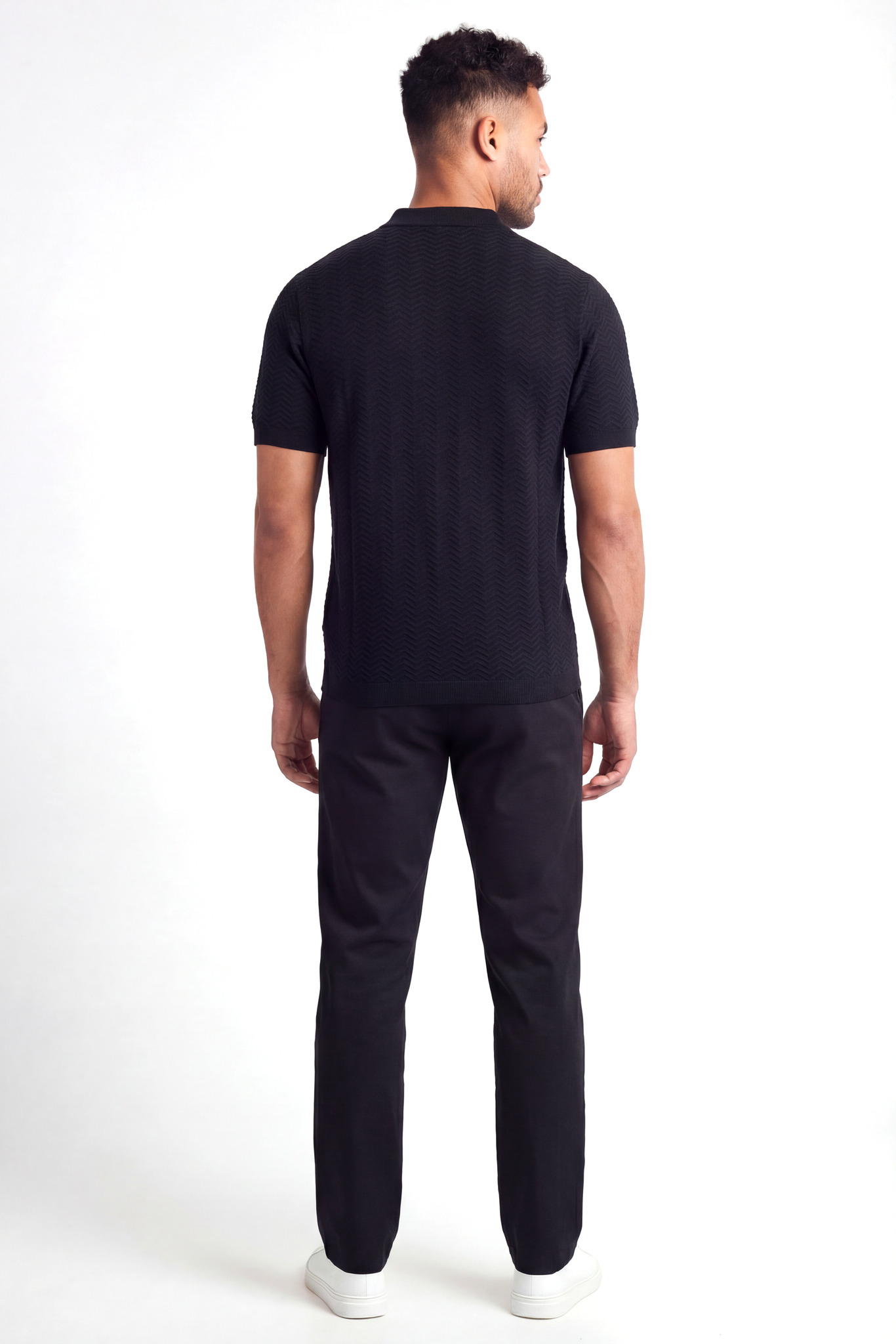 Emporio Armani Emporıo Armani Erkek Pamuklu Bisiklet Yaka Kısa Kollu Siyah Kazak EM004671 AF23759-UC001