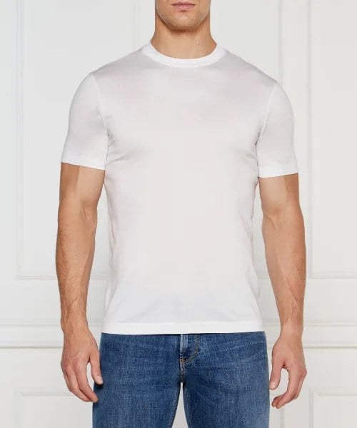 Emporio Armani Emporıo Armani Erkek Pamuklu Jersey Kumaş Marka Logolu Beyaz T-Shirt 8N1TE8 1JUVZ-0100