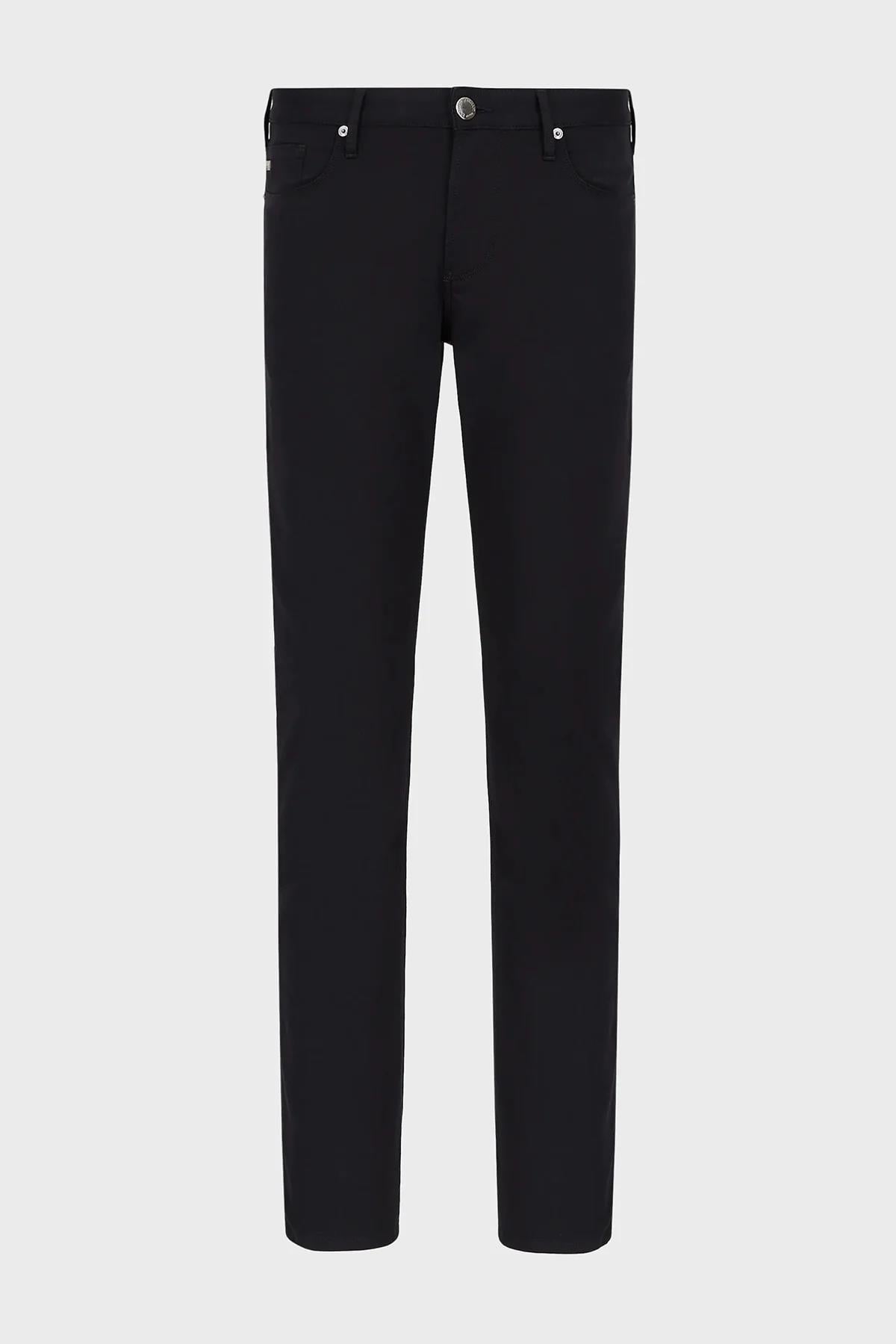 Emporio Armani Emporıo Armani Erkek Pamuklu Dokuma Kumaş Marka Logolu Mavi Jeans 8N1J06 1GN0Z-0920