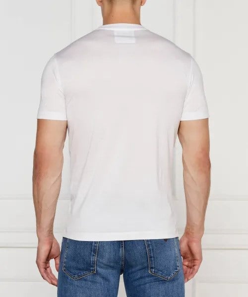 Emporio Armani Emporıo Armani Erkek Pamuklu Jersey Kumaş Marka Logolu Beyaz T-Shirt 8N1TE8 1JUVZ-0100