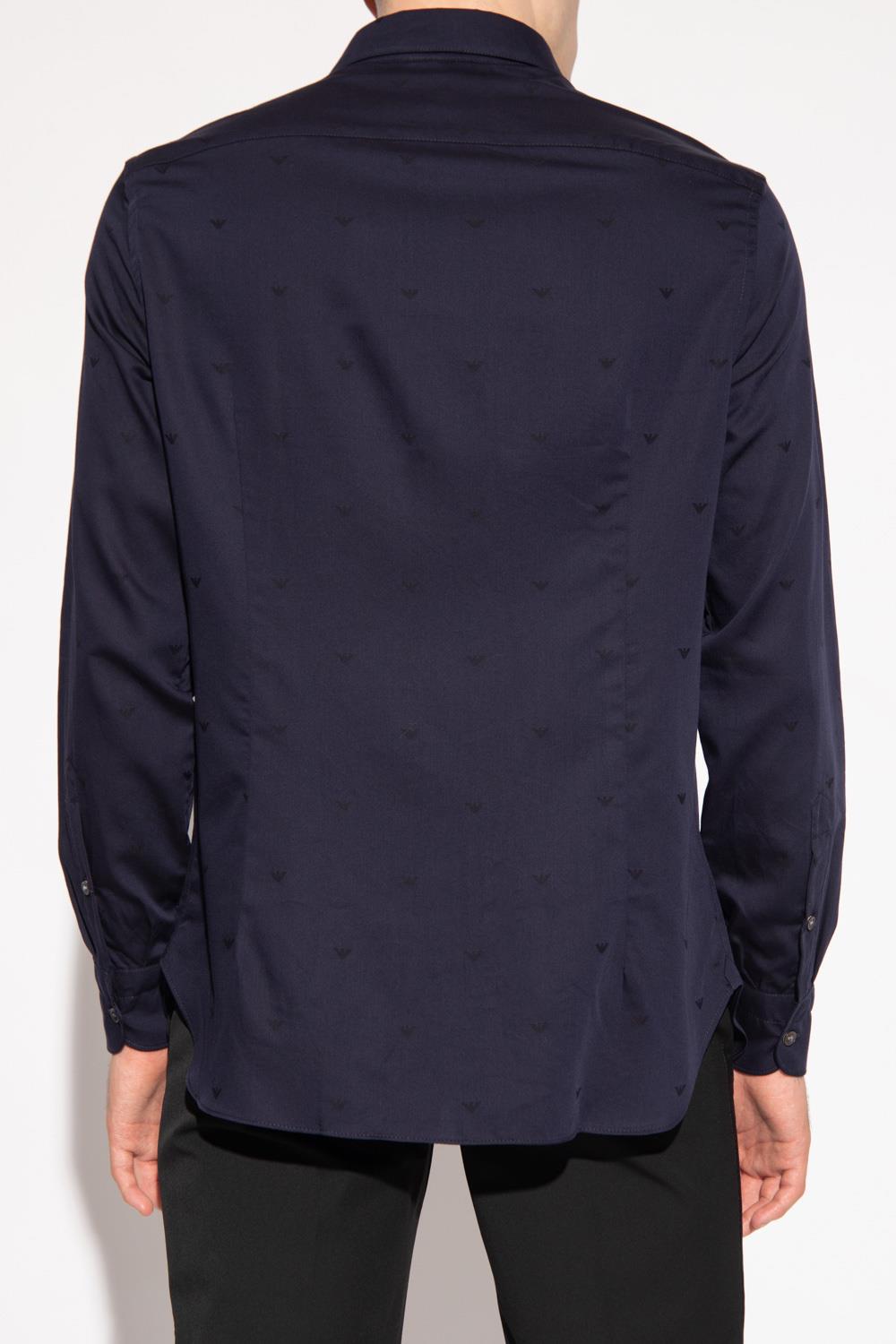 Emporio Armani Emporıo Armani Erkek Pamuklu Uzun Kollu  Günlük Lacivert Gömlek 6L1C86 1NT9Z-F915