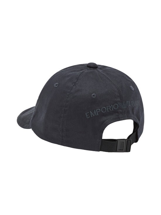 Emporio Armani Emporıo Armani Erkek Pamuklu Kartal Logo İşlemeli Ayarlanabilir Tokalı Lacivert Spor Şapka EM004773 AF15502-UB118