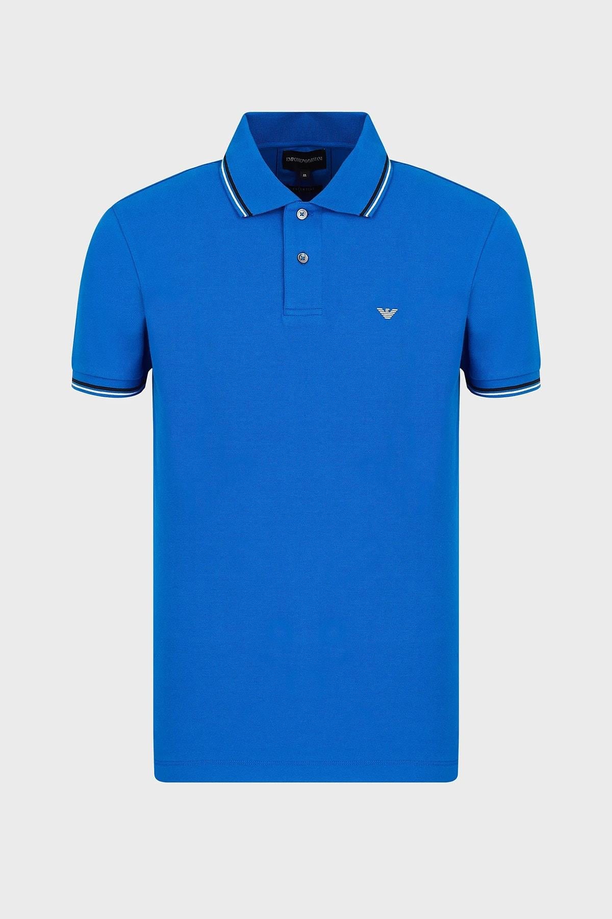 Emporio Armani Emporıo Armani Erkek Pamuklu Polo Yaka Kısa Kollu Günlük Kullanım 0905 Polo Yaka T-Shirt 8N1FB4 1JPTZ-0905