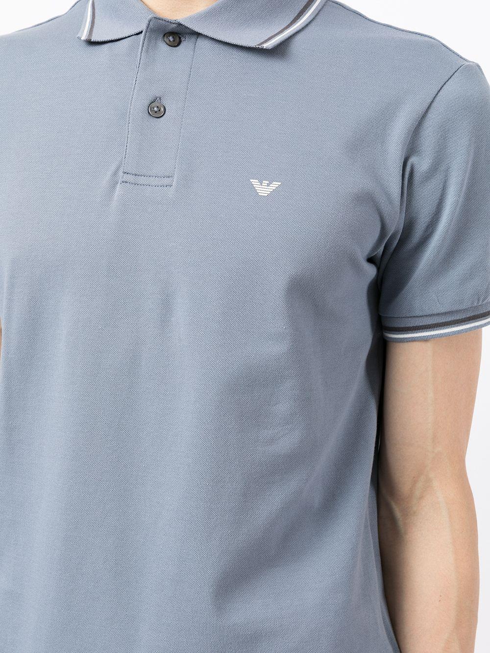 Emporio Armani Emporıo Armani Erkek Pamuklu Polo Yaka Kısa Kollu Günlük Kullanım Mavi1 Polo Yaka T-Shirt 8N1FB4 1JPTZ-0638