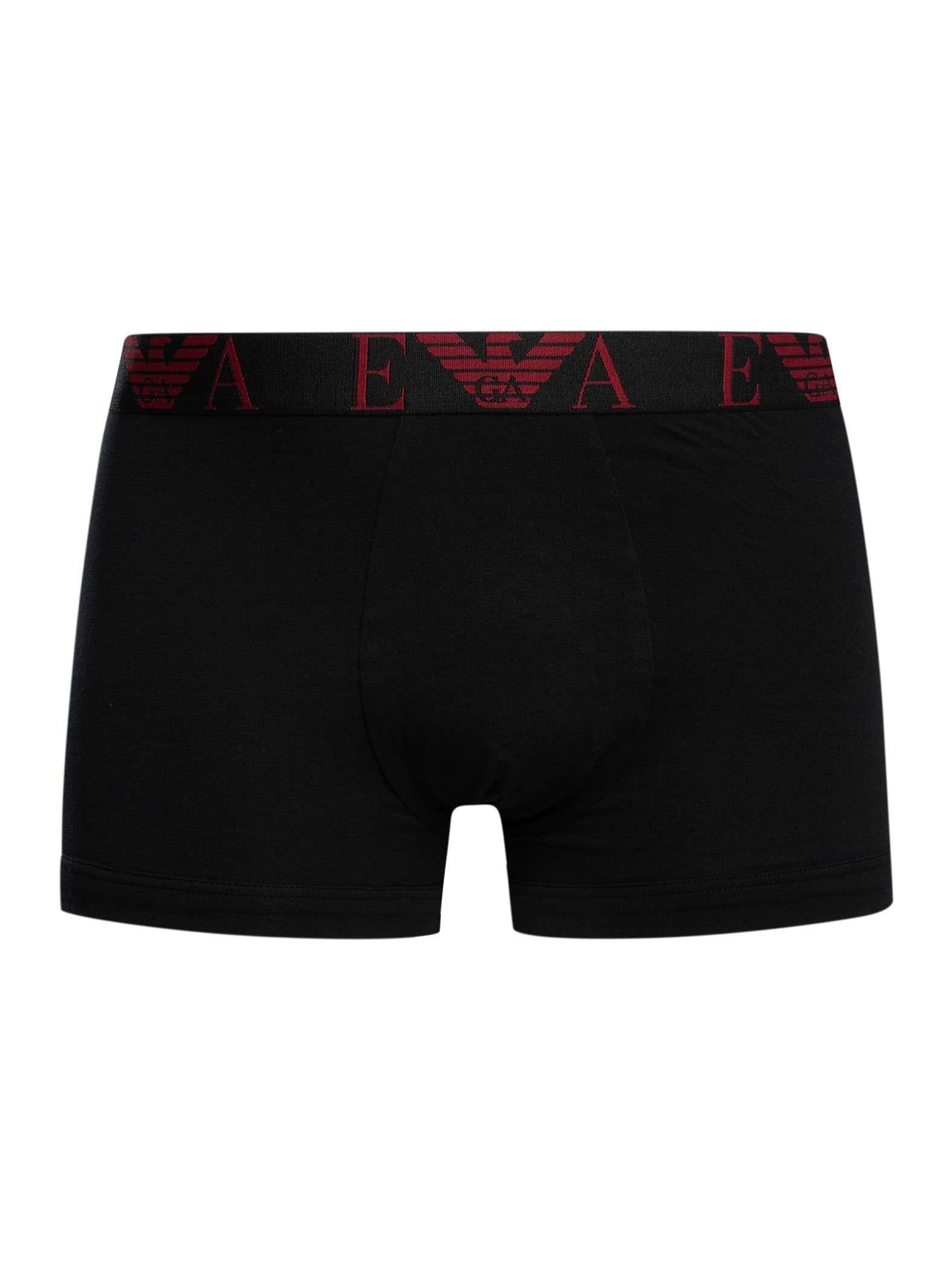 EMPORIO ARMANI Emporıo Armani Erkek Pamuklu Beli Logolu Lastikli 3'lü Siyah Boxer 3'lü EM000259 AF10778-MC406