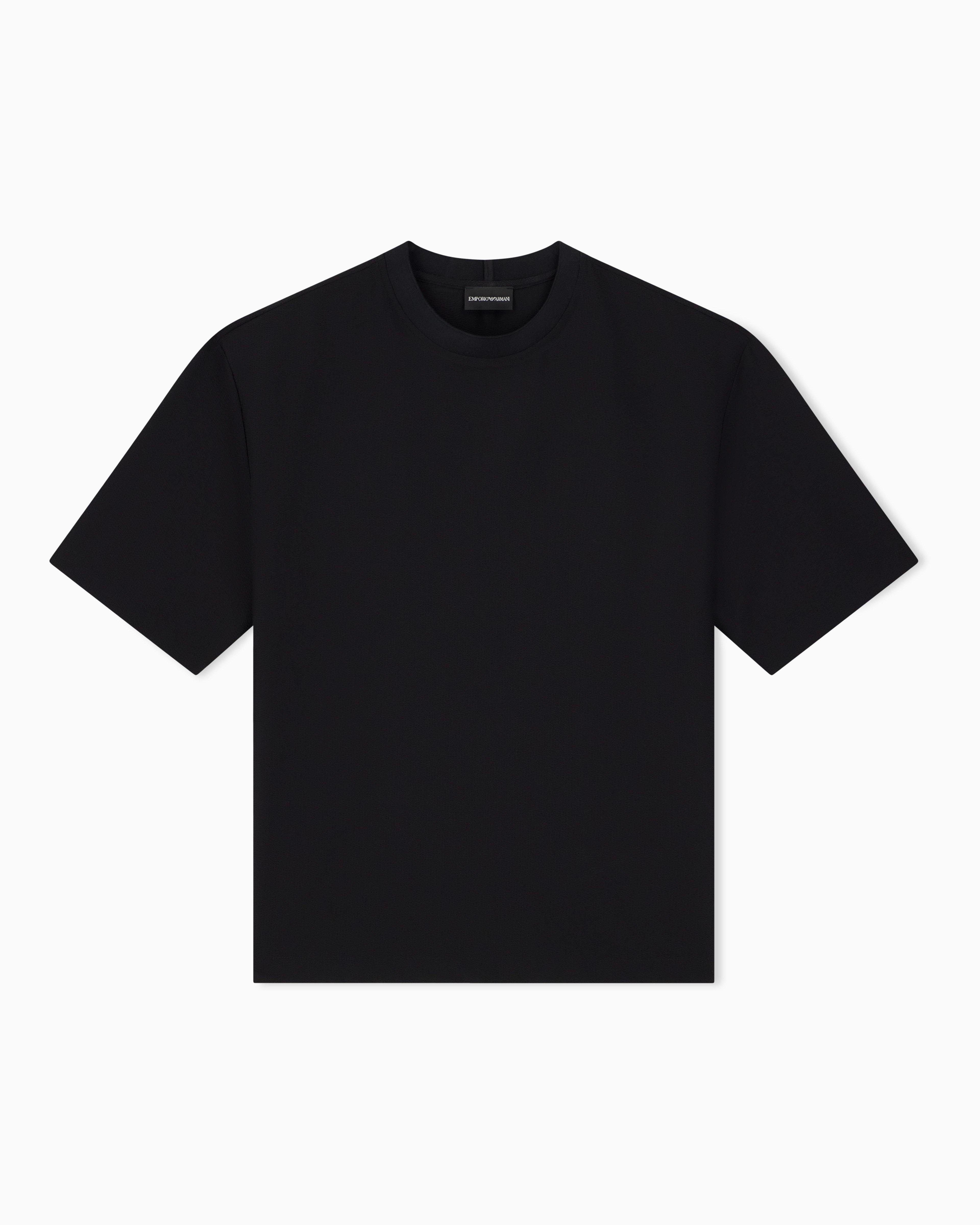 Emporio Armani Emporıo Armani Erkek Rahat Kesim Yuvarlak Yakalı Kısa Kollu Siyah T-Shirt EM006847 AF28011-UC001