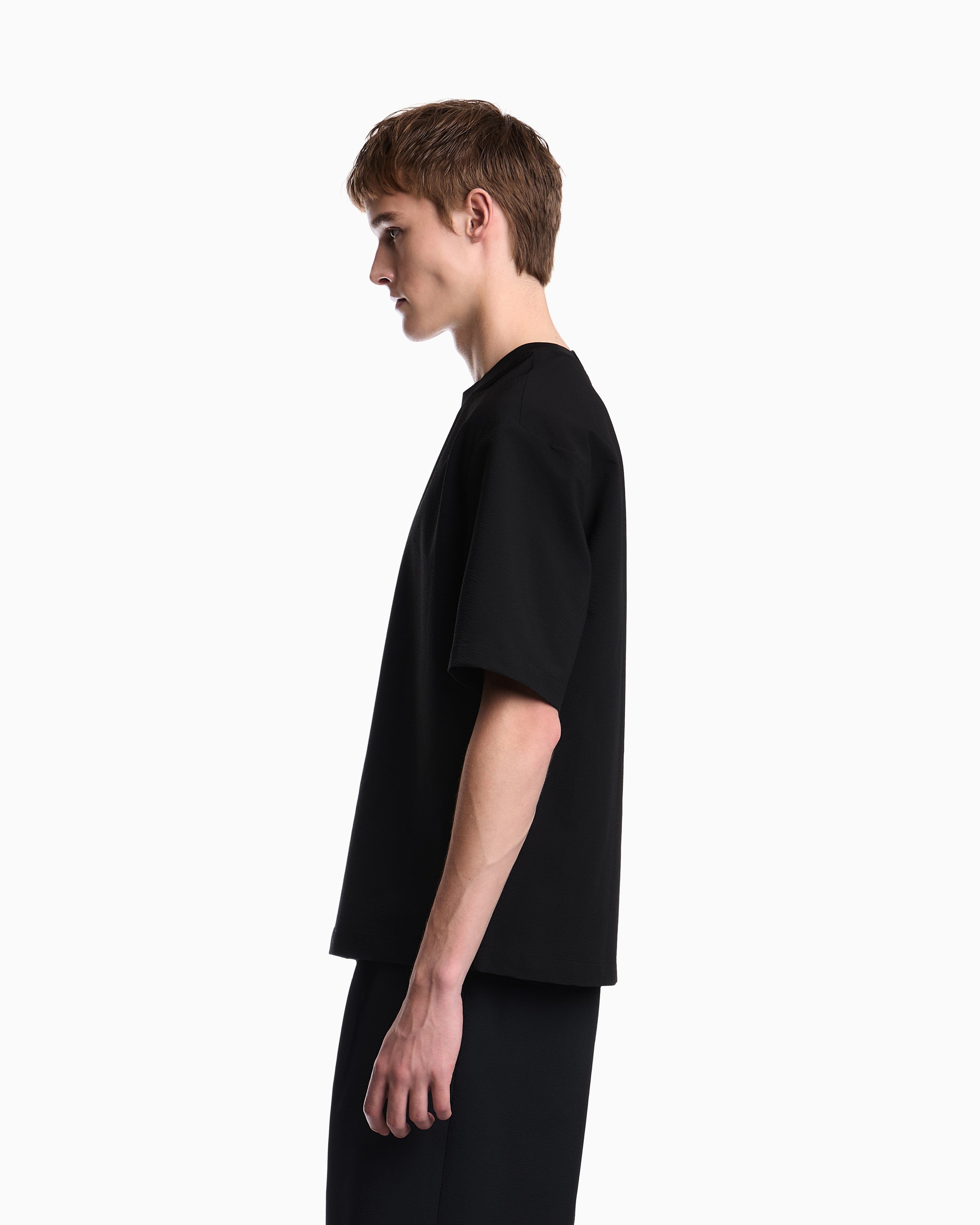 Emporio Armani Emporıo Armani Erkek Rahat Kesim Yuvarlak Yakalı Kısa Kollu Siyah T-Shirt EM006847 AF28011-UC001