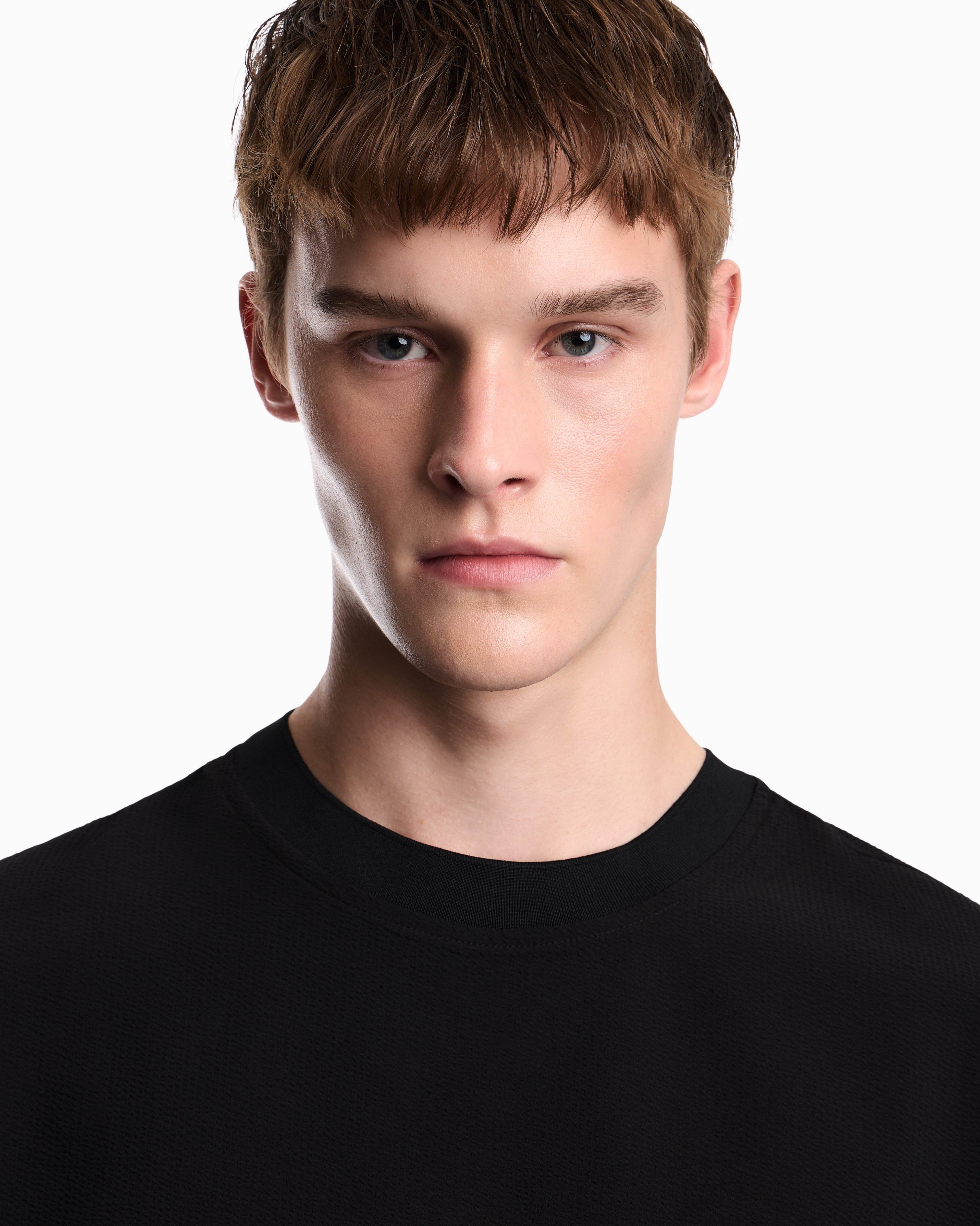 Emporio Armani Emporıo Armani Erkek Rahat Kesim Yuvarlak Yakalı Kısa Kollu Siyah T-Shirt EM006847 AF28011-UC001