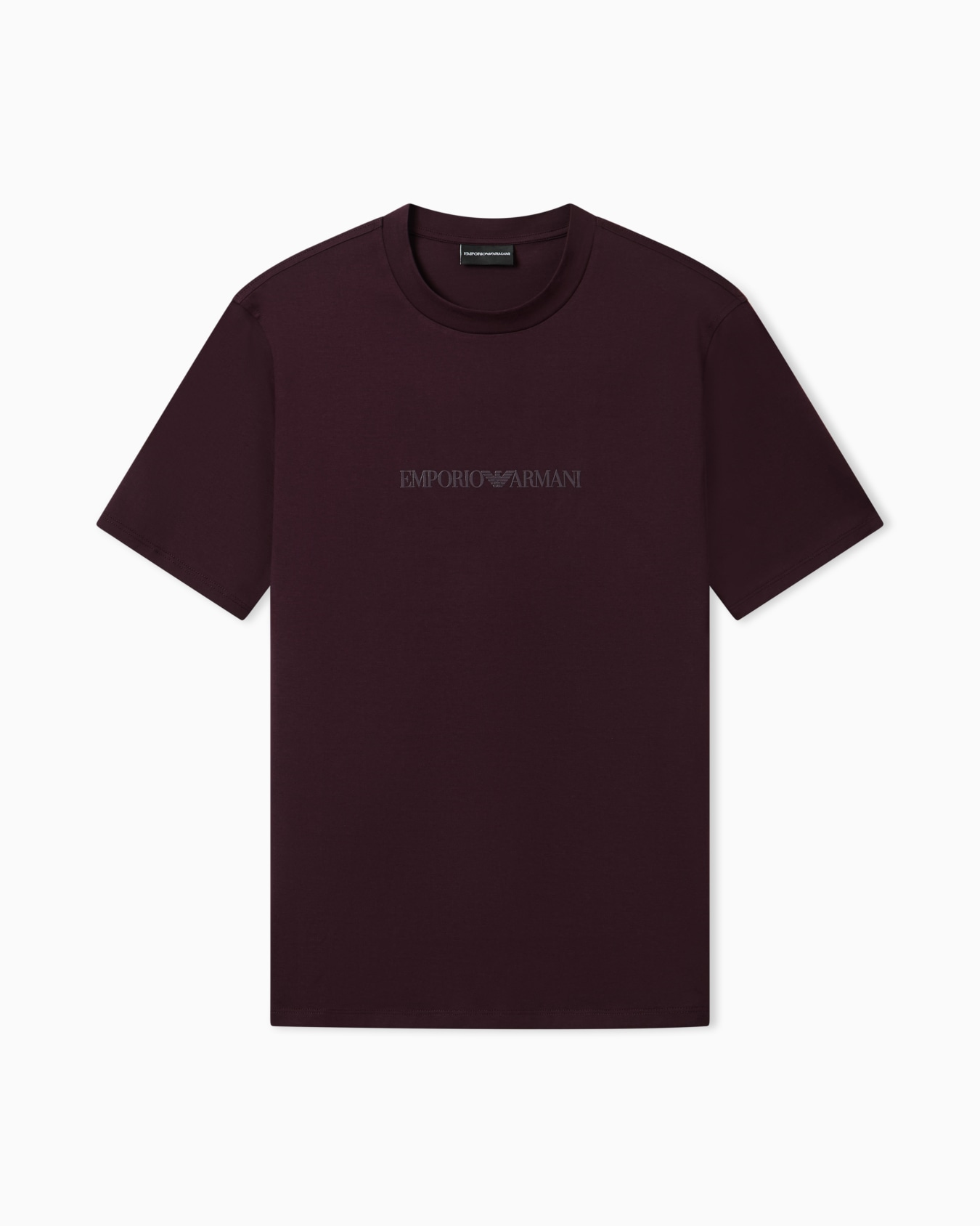 Emporio Armani Emporıo Armani Erkek Regular Fit Logo Detaylı Pamuklu Kısa Kollu Mor1 T-Shirt EM004583 AF13669-MA117
