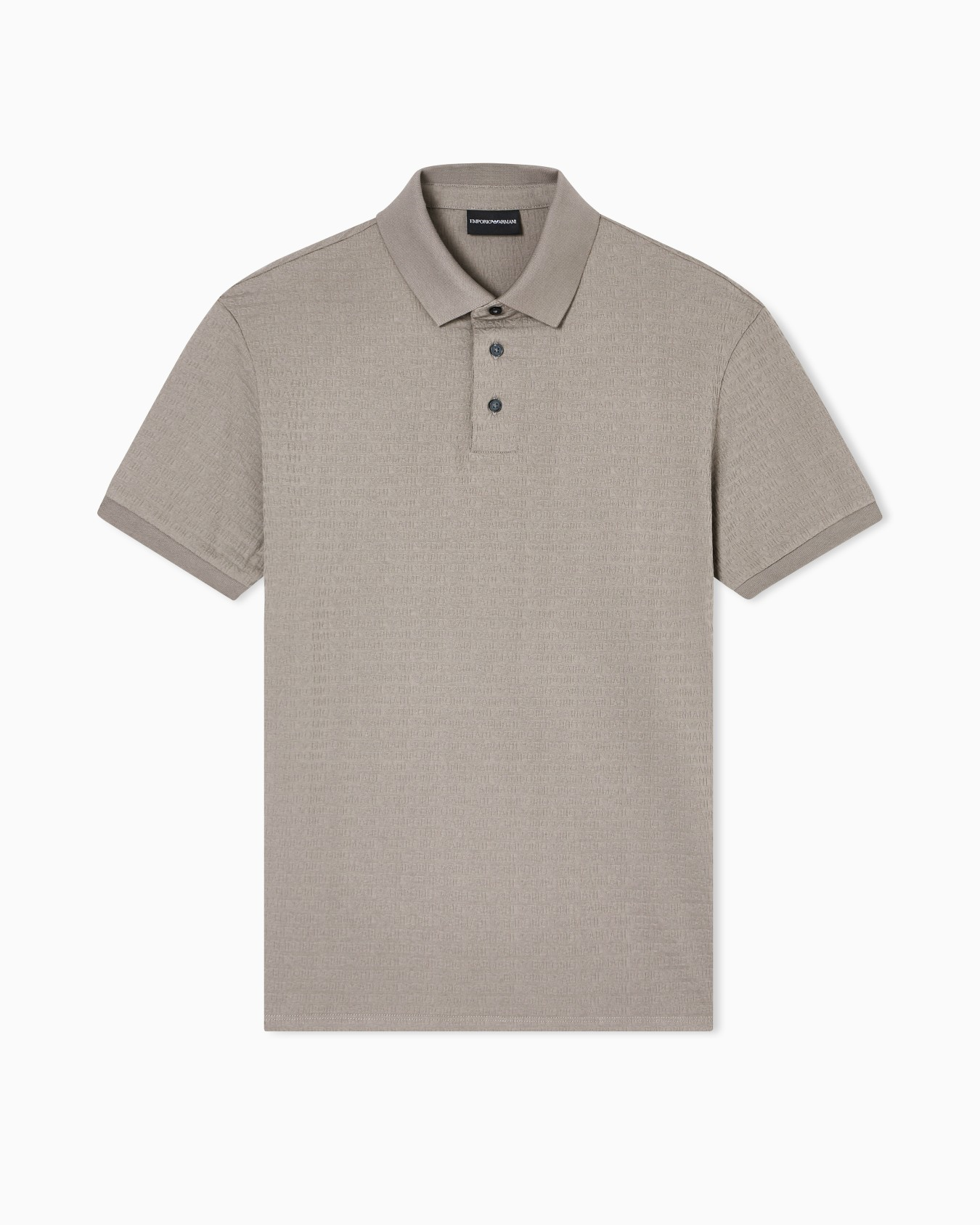 Emporio Armani Emporıo Armani Erkek Regular Fit Mikro Kartal Desenli Yuvarlak Yakalı Kısa Kollu Gri T-Shirt EM004522 AF10762-F6219