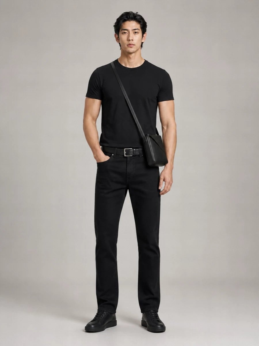 Emporio Armani Emporıo Armani Erkek Regular Fit Normal Bel Düz Paça Pamuklu Denim Lacivert Pantolon EM000763 AF24540-UB118