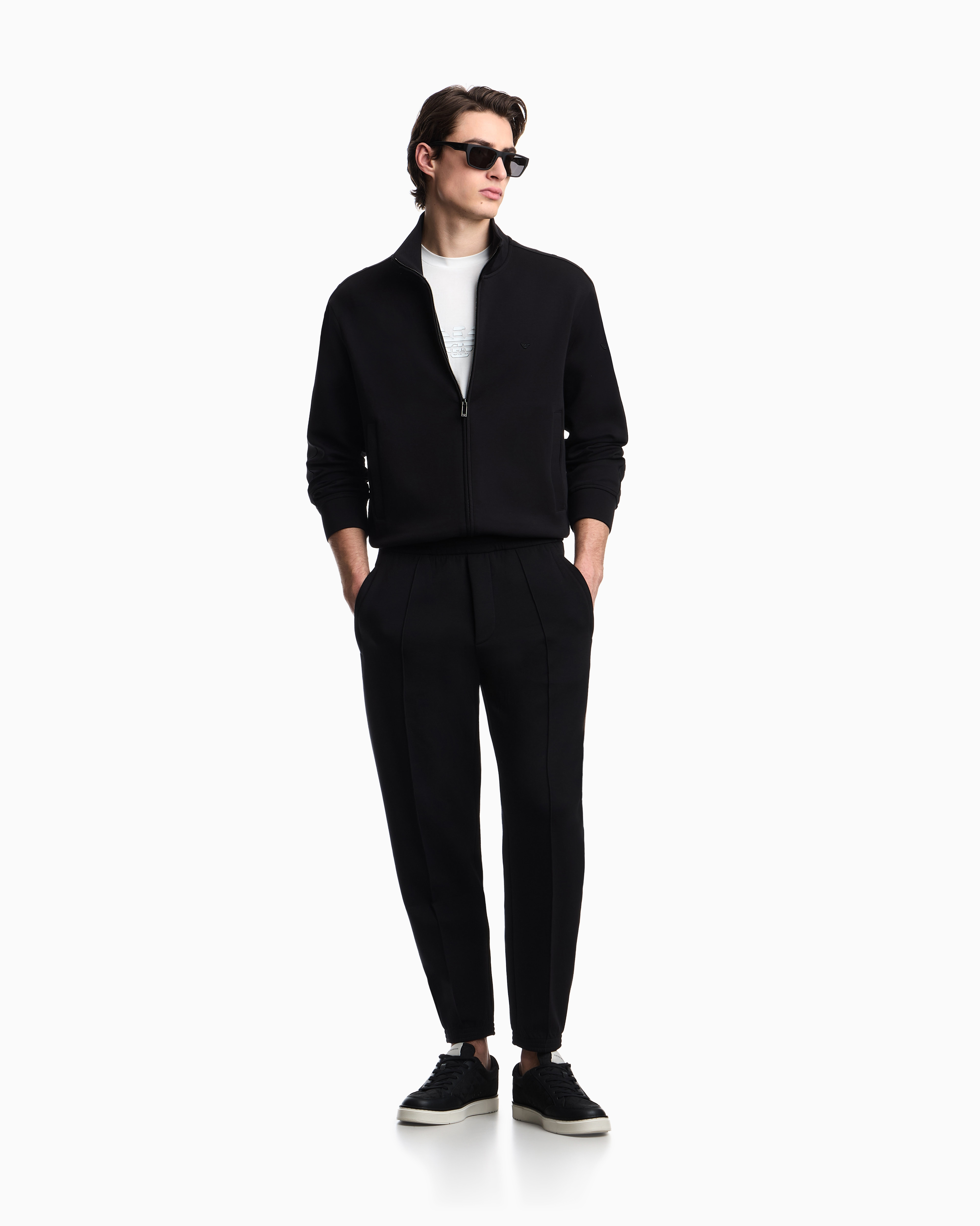 Emporio Armani Emporıo Armani Erkek Regular Fit Dik Yaka Uzun Kollu Siyah Sweatshirt EM005222 AF10013-UC001